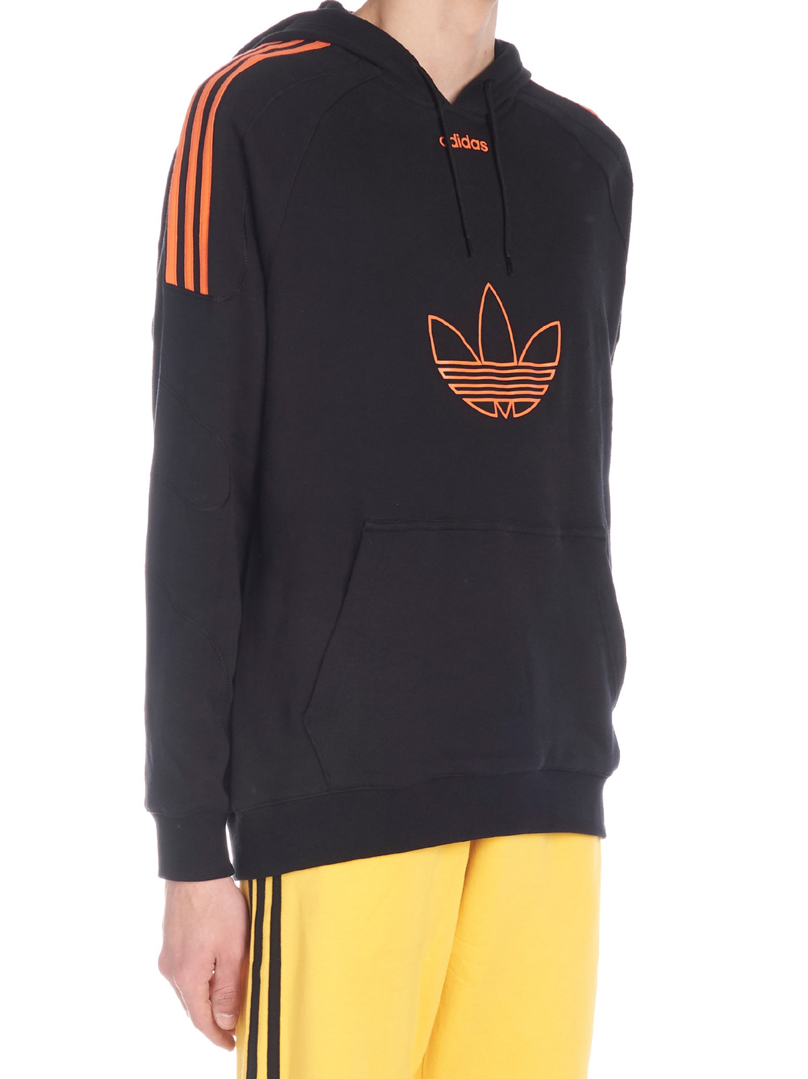 adidas black and orange hoodie