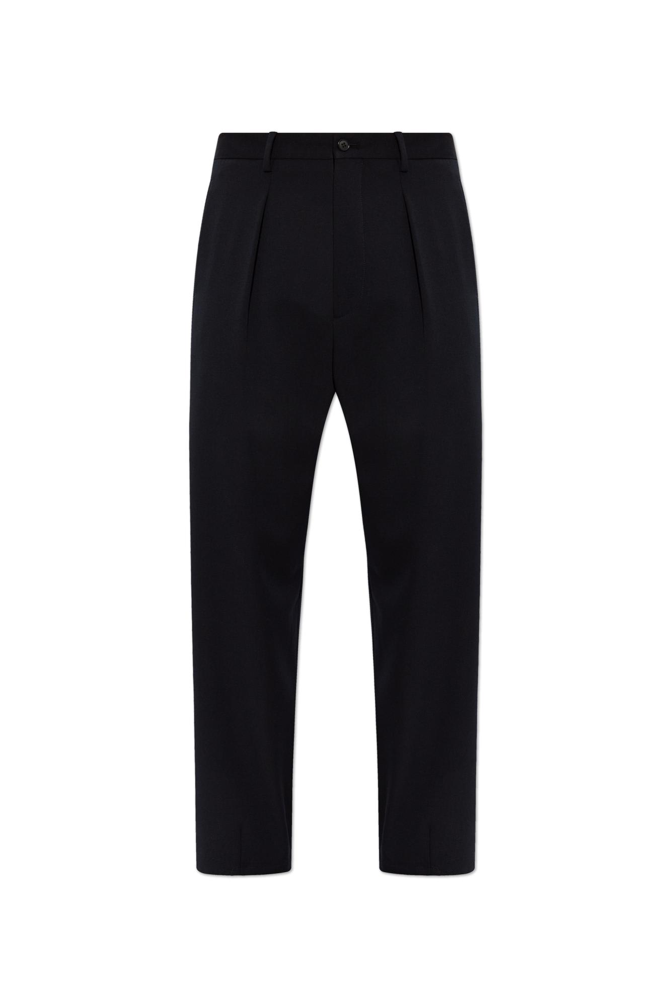 Buttoned Straight Trousers