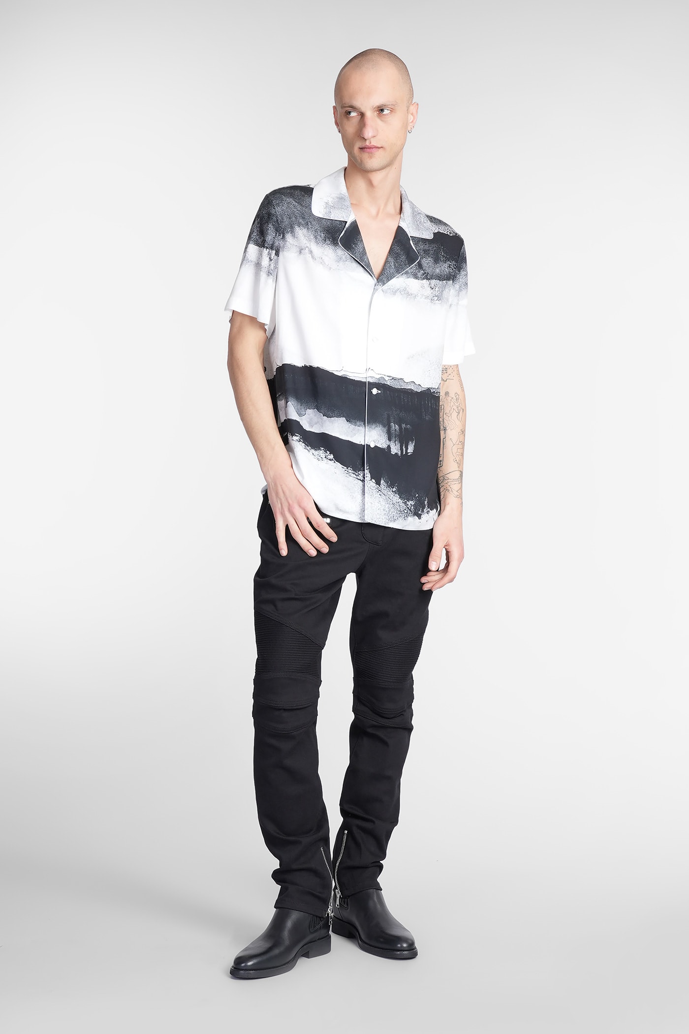 Balmain Moon Print Buttoned Shirt