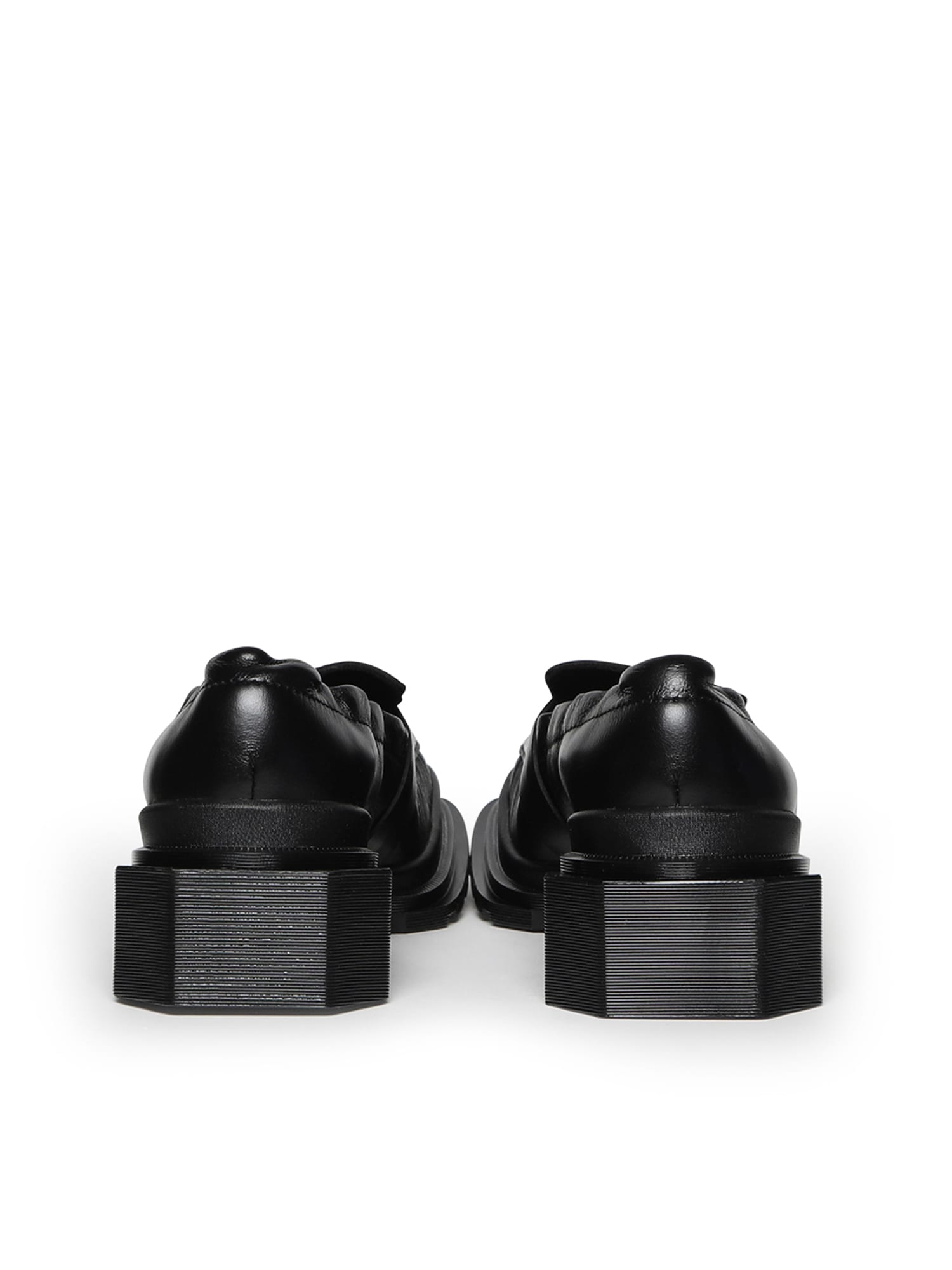 Dr. Martens Maybole Ruched Leather Loafers In Black