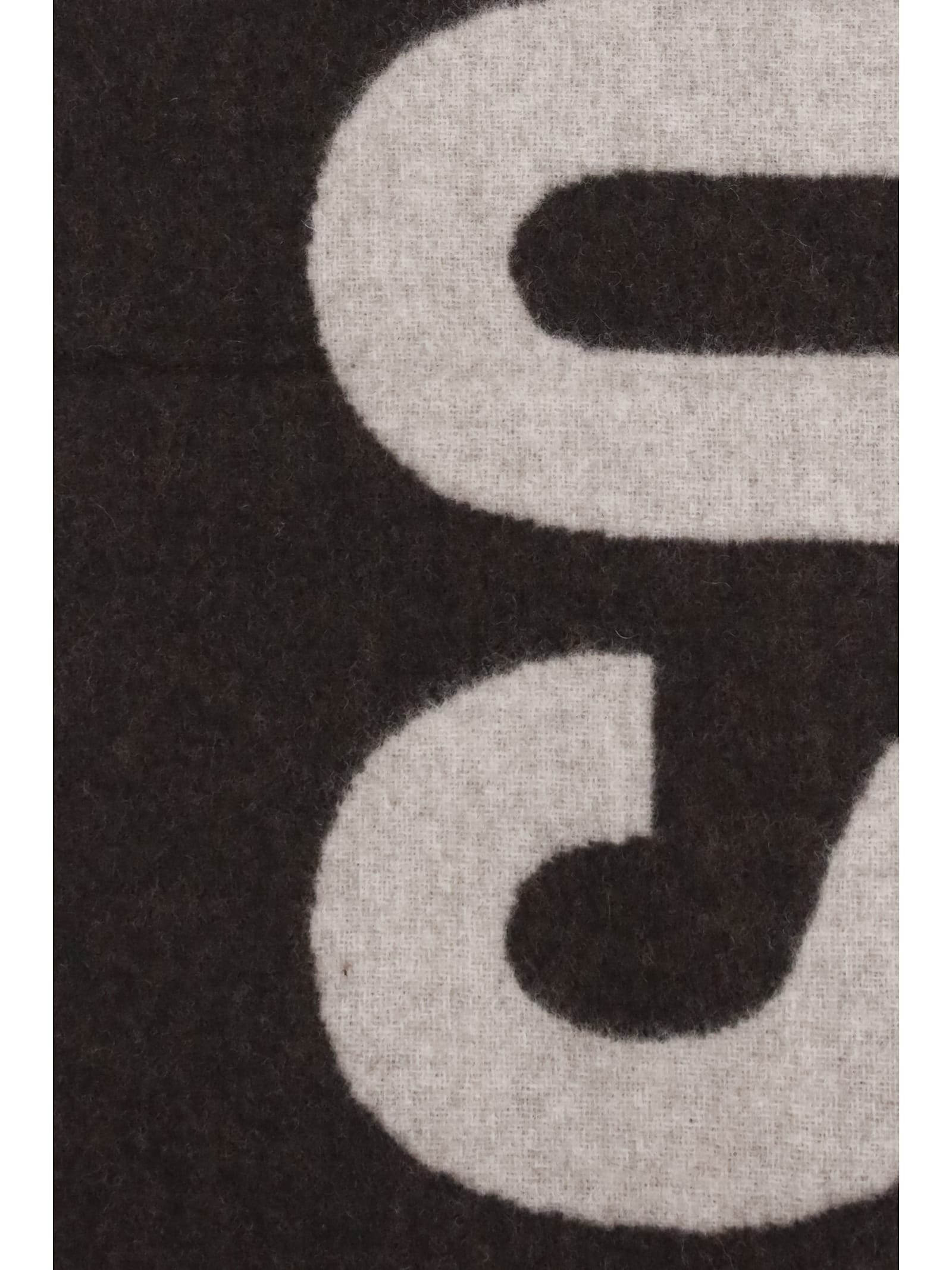 Jacquemus Fringes Wool Scarf In Brown