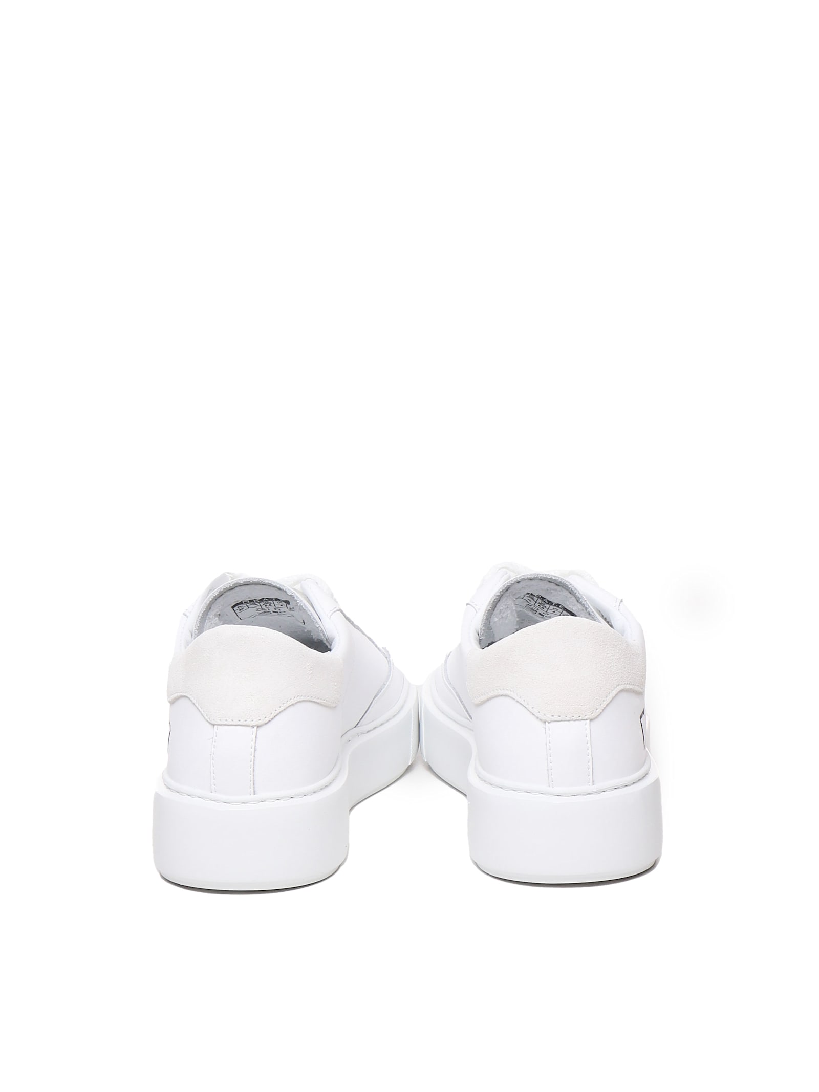 Shop Date Sneakers Sfera In Leather In White