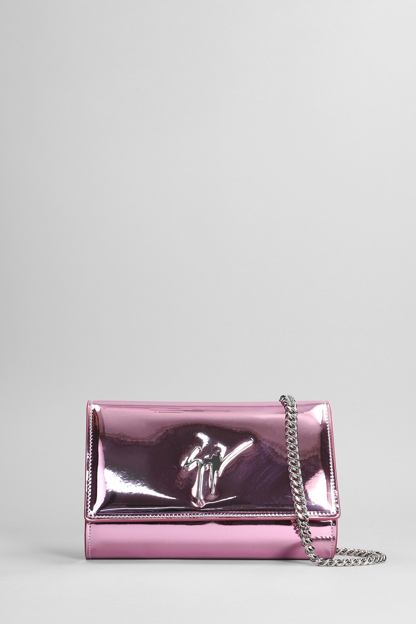 Giuseppe Zanotti Cleopatra Shoulder Bag In Rose-pink Leather