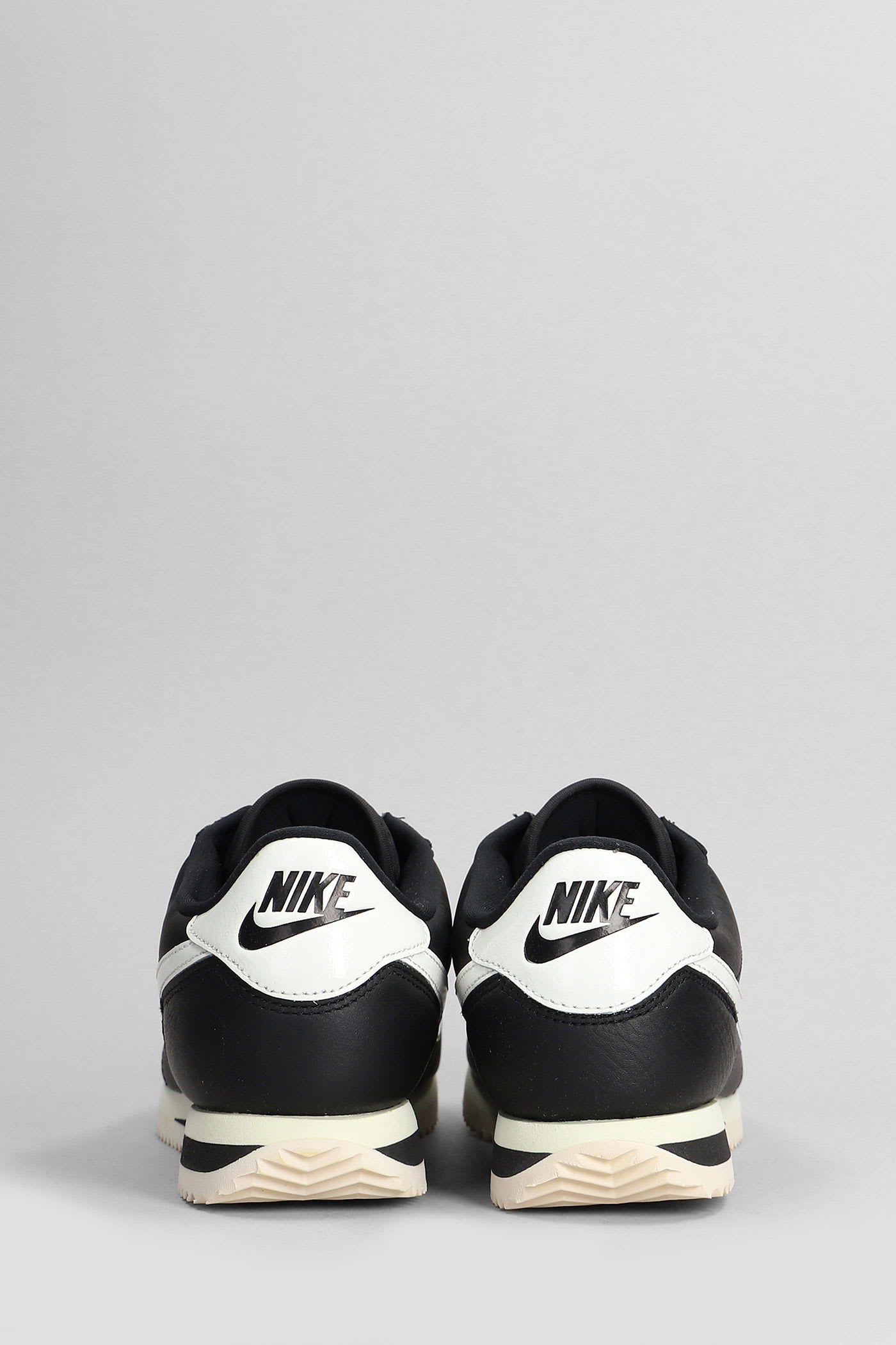 Nike Cortez 23 Premium Sneakers In Black Leather In Black