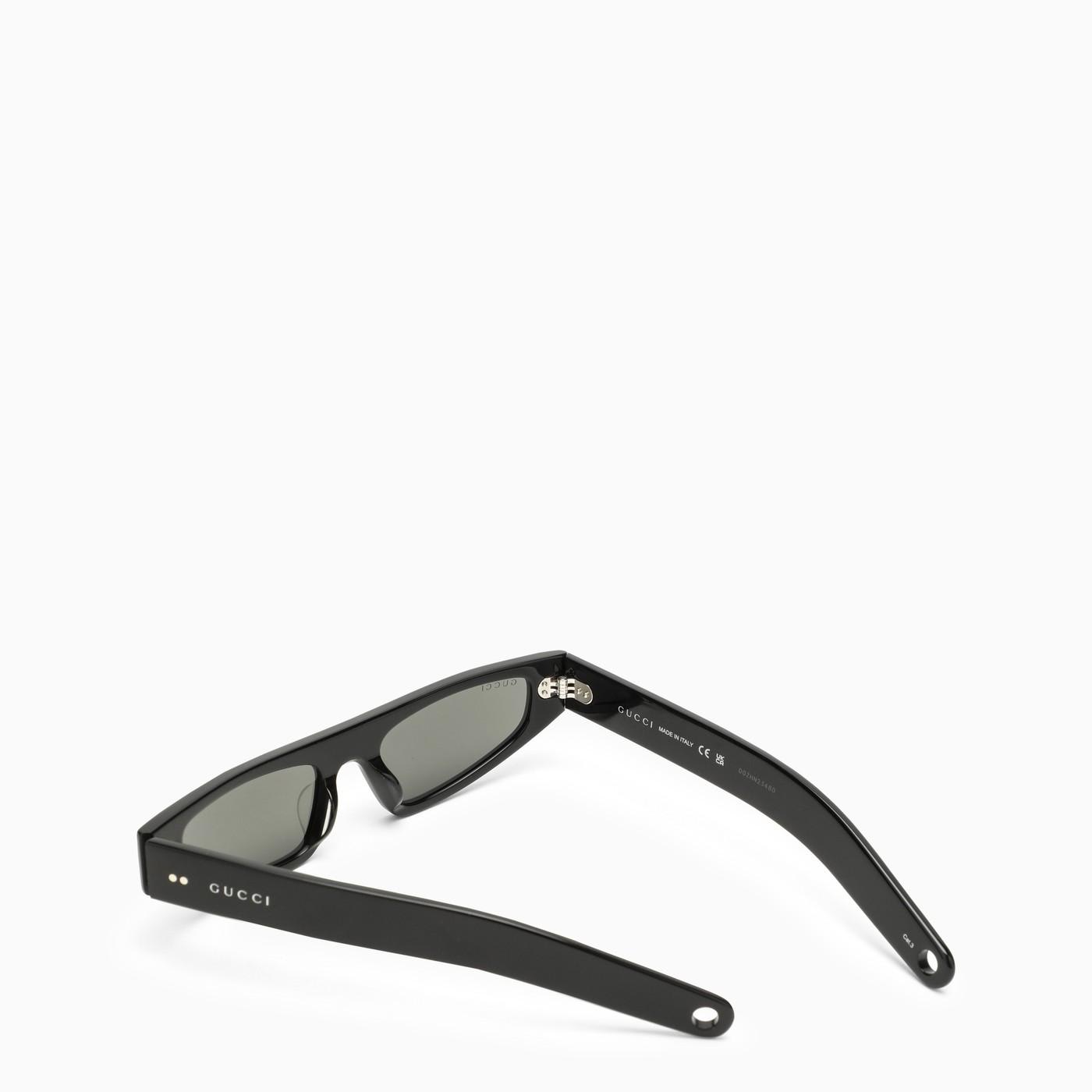 Gucci Black Rectangular Sunglasses