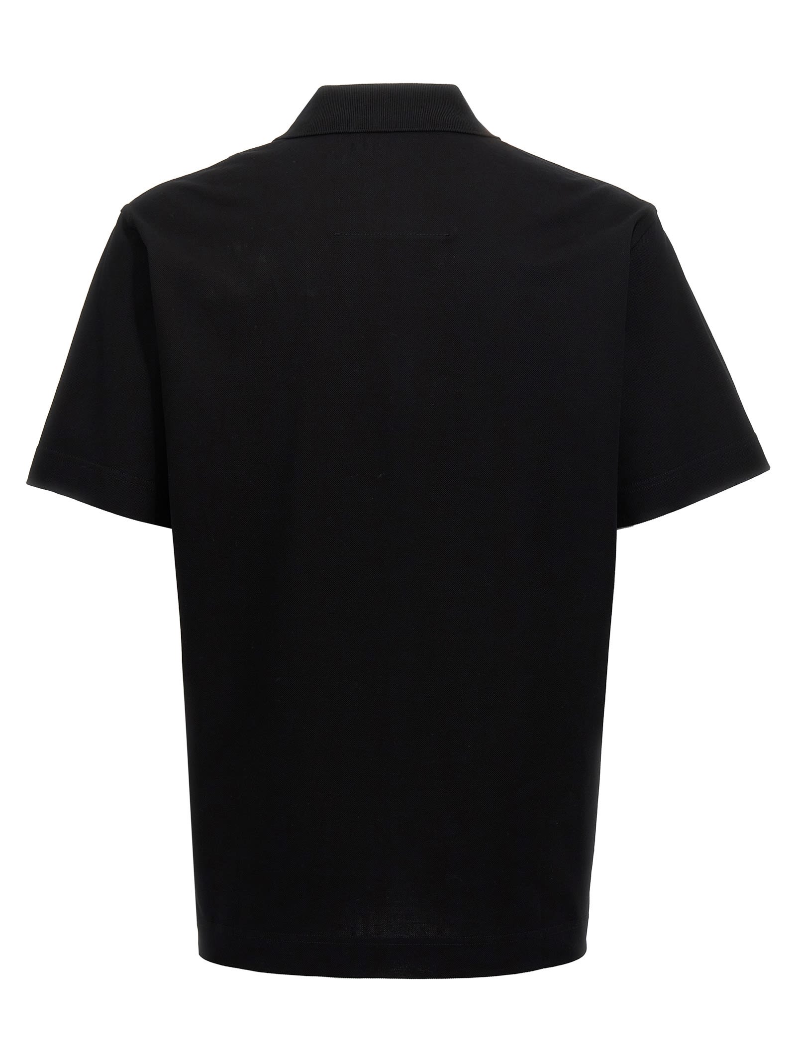 Shop Givenchy Placket Polo Shirt In Black