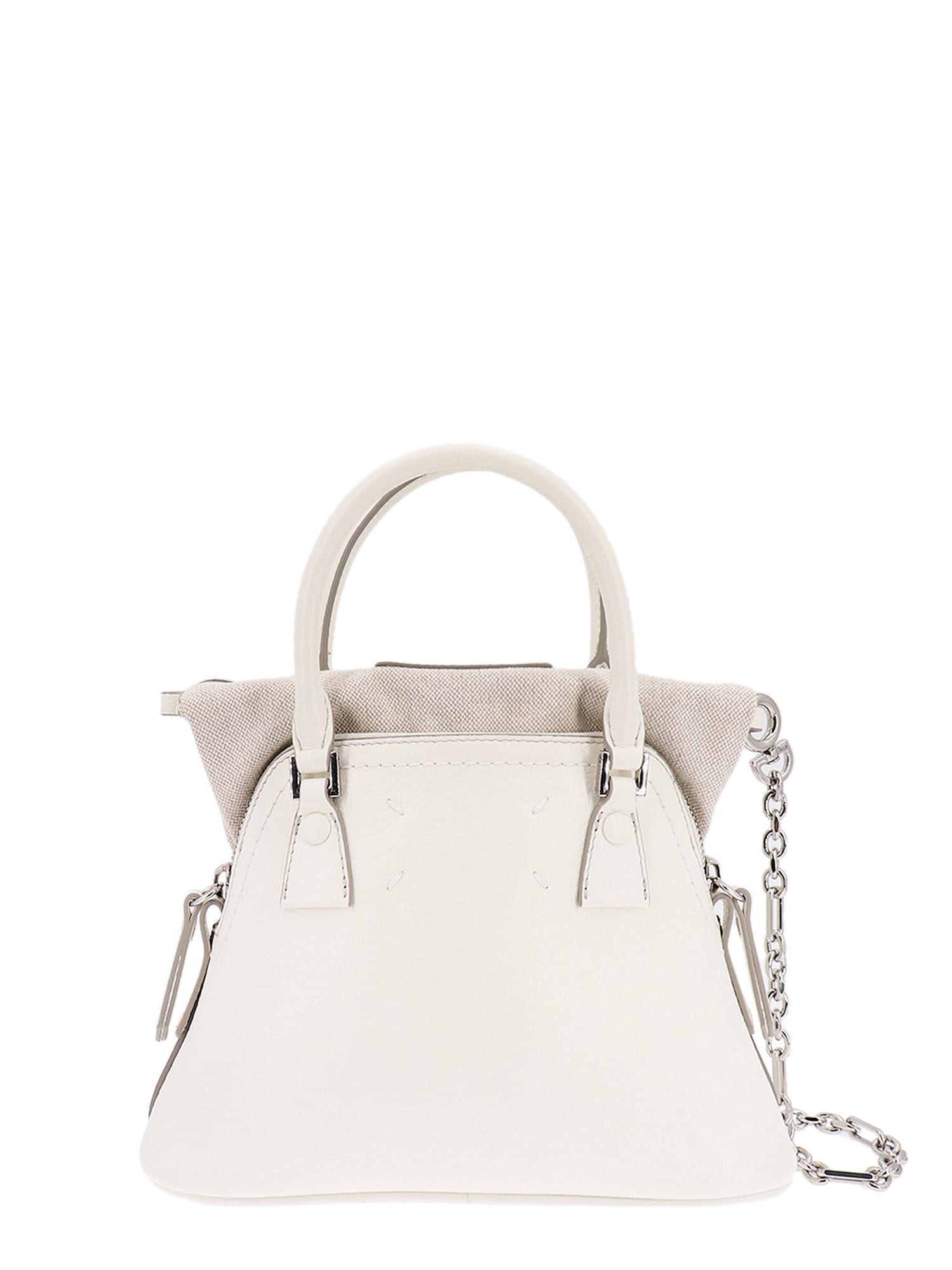 Shop Maison Margiela 5ac Classique Handbag In White