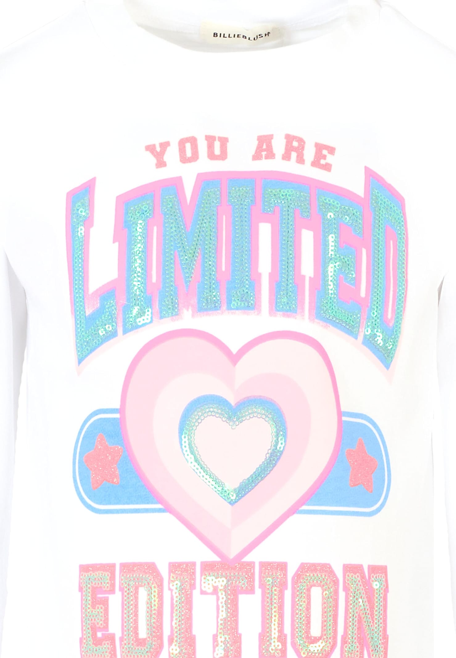 Billieblush White T-shirt For Girl With Heart In White