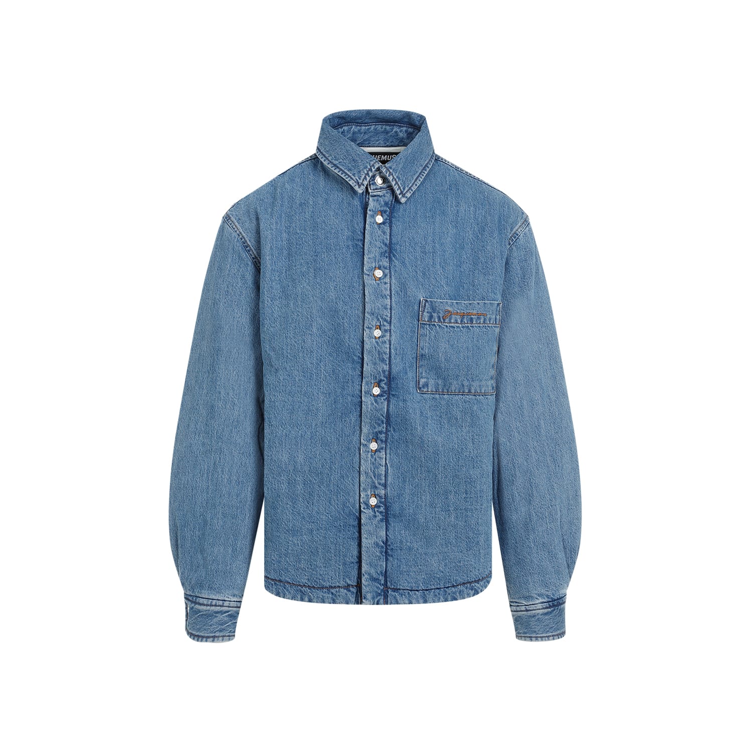 Shop Jacquemus La Chemise Boulanger Shirt In Blue