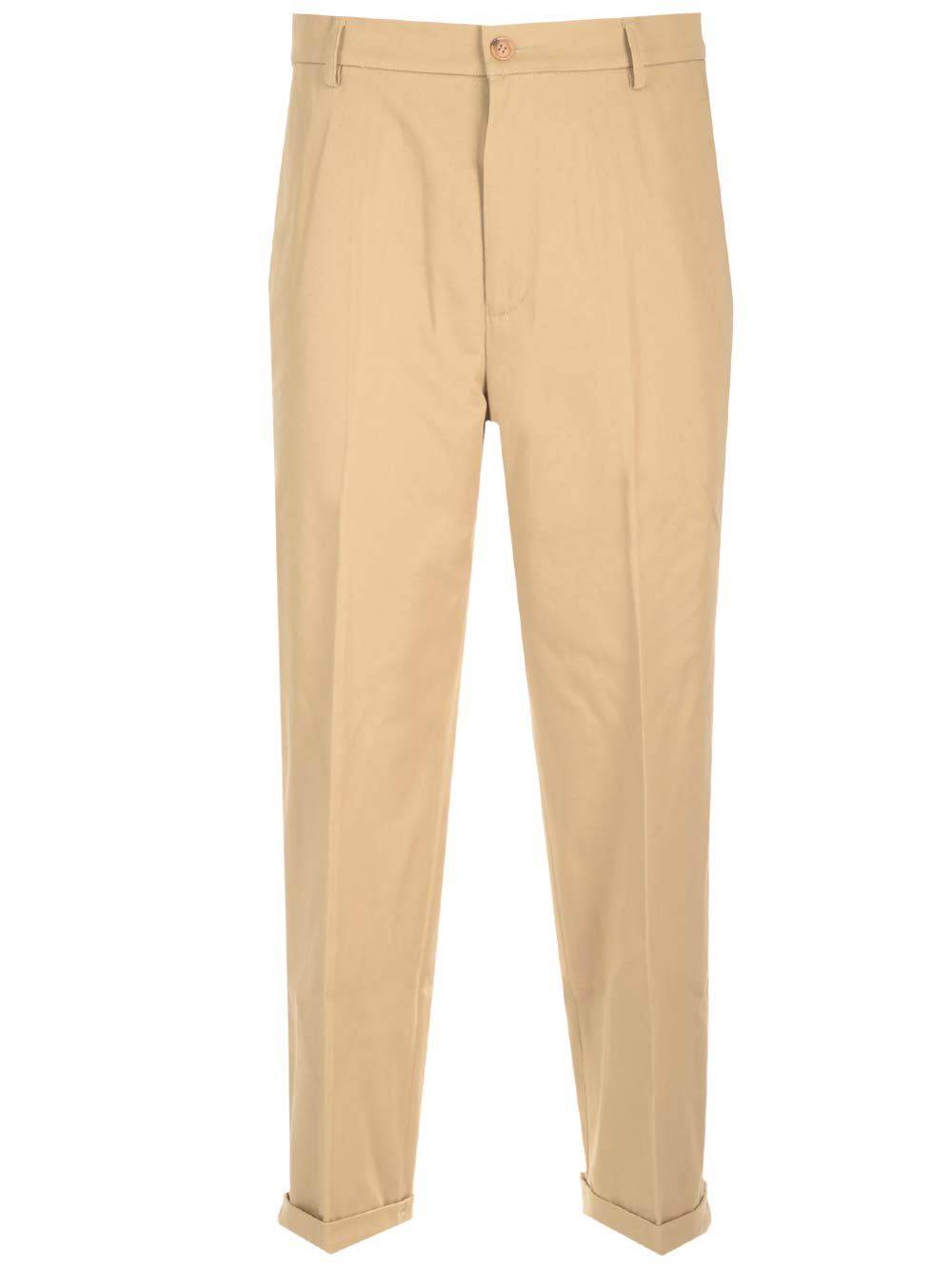 Kenzo Cotton Trousers  In Neutral