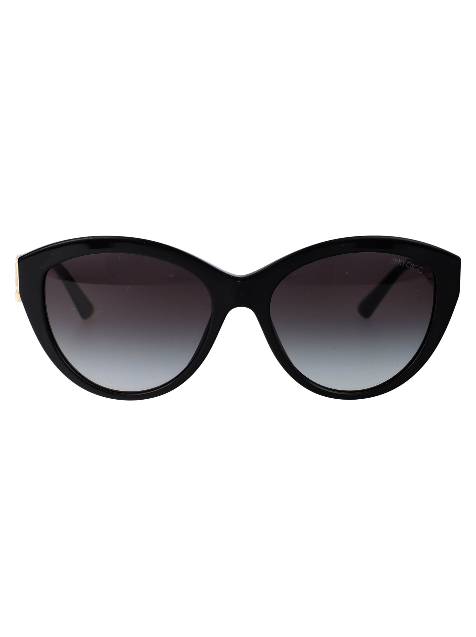 Shop Jimmy Choo 0jc5007 Sunglasses In 50008g Black