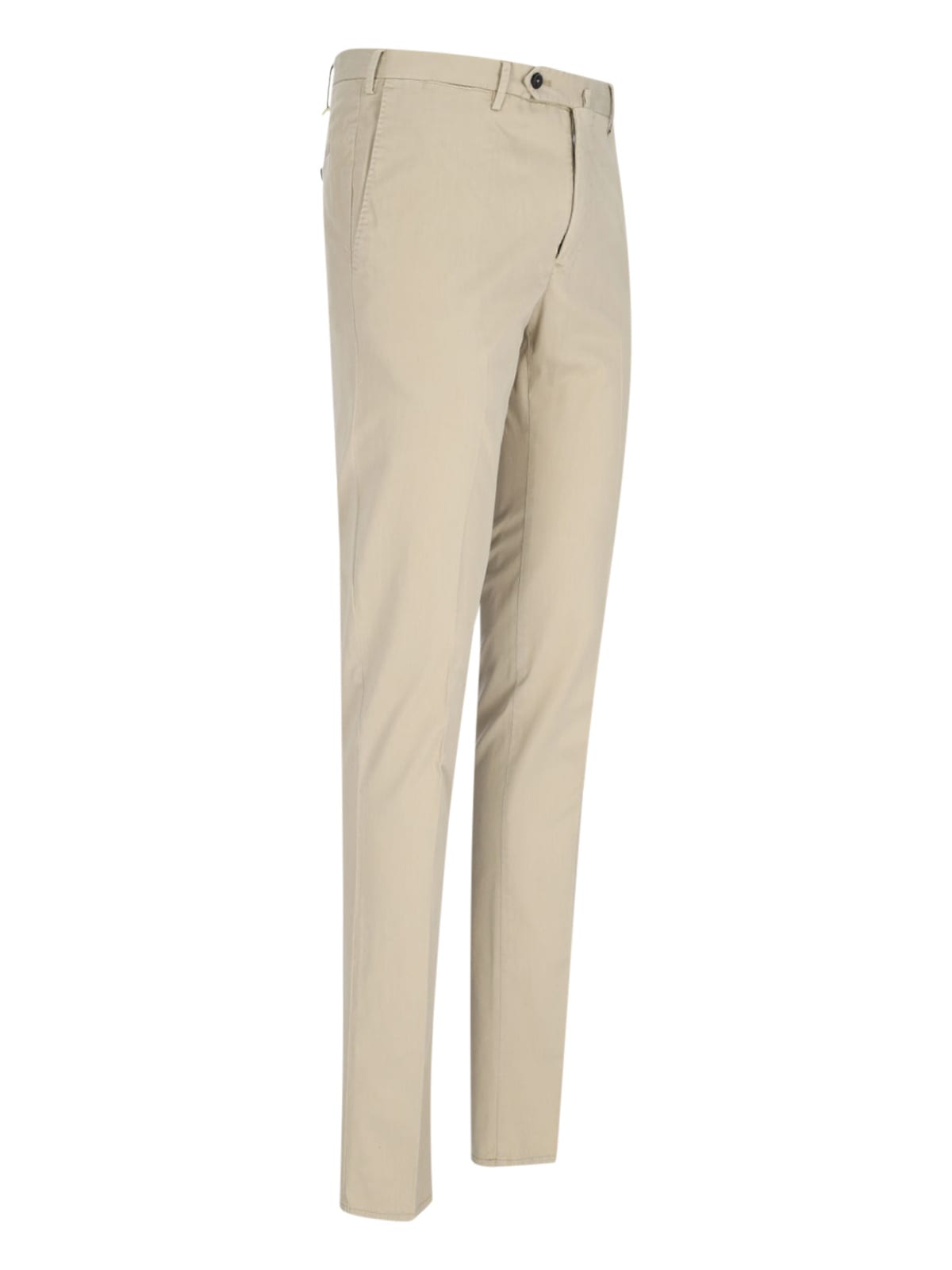 Pt Torino Epsilon Cotton Trousers In Beige