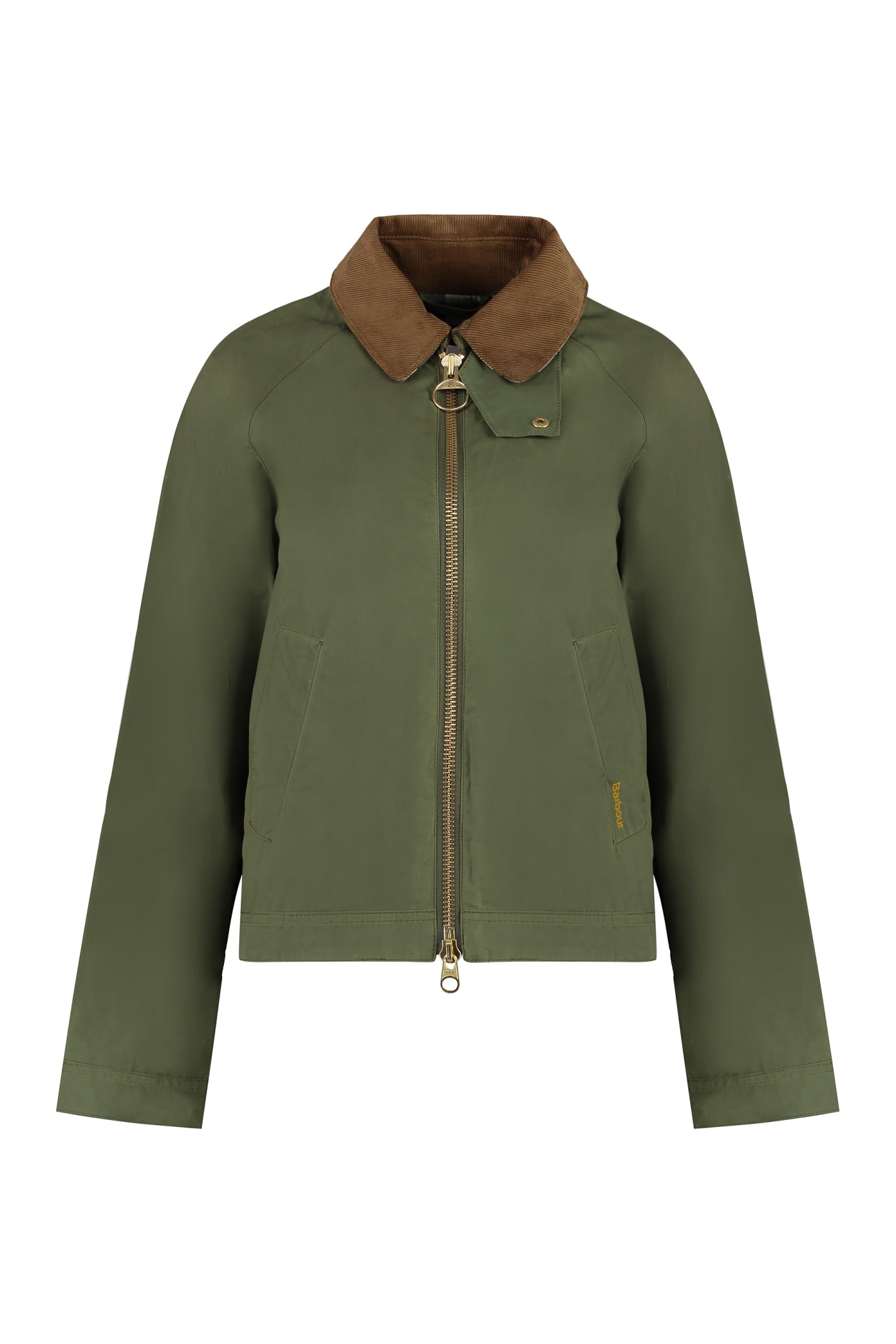 Shop Barbour Campbell Fabric Raincoat In Green
