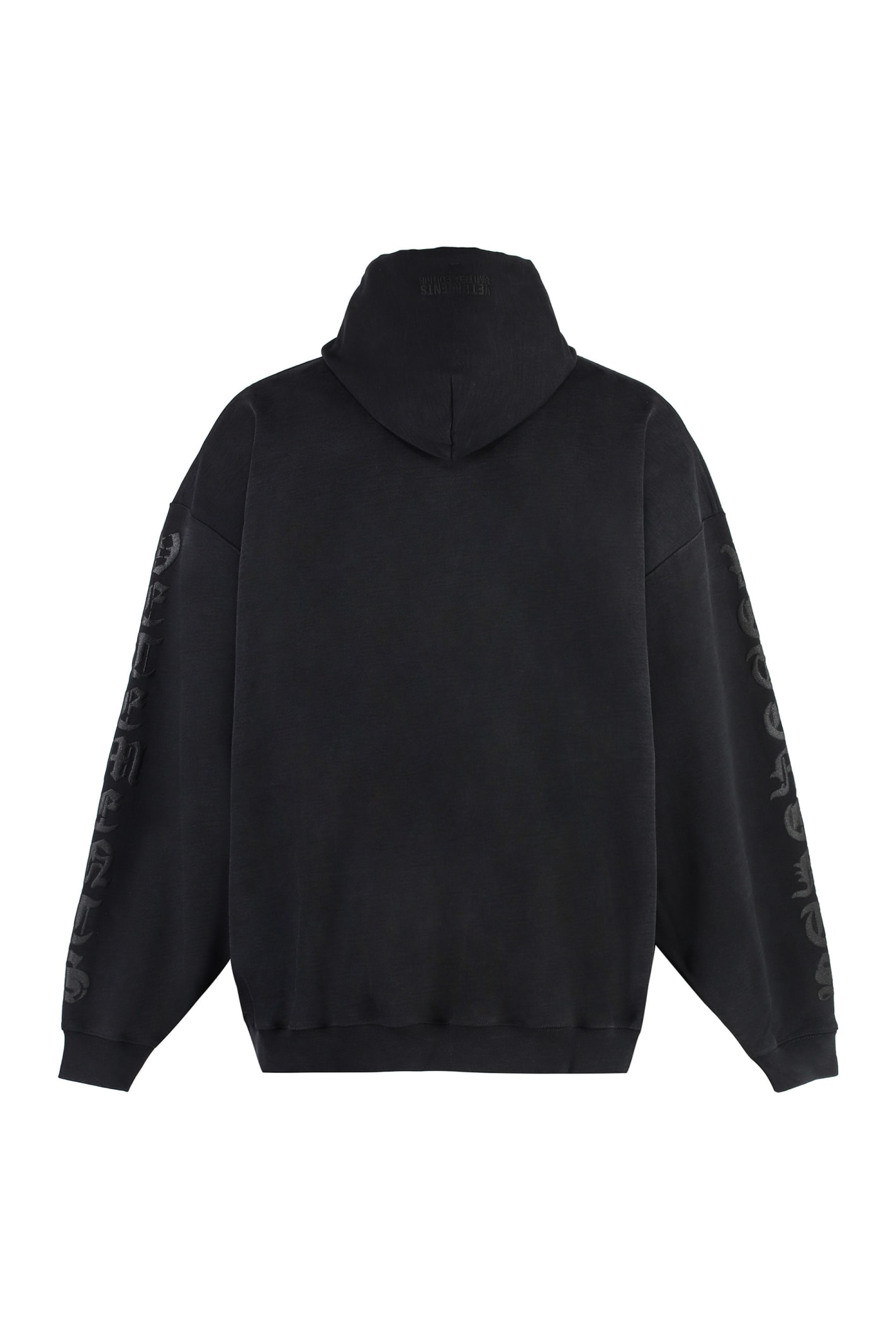 Vetements Reverse Anarchy Cotton Hoodie In Black