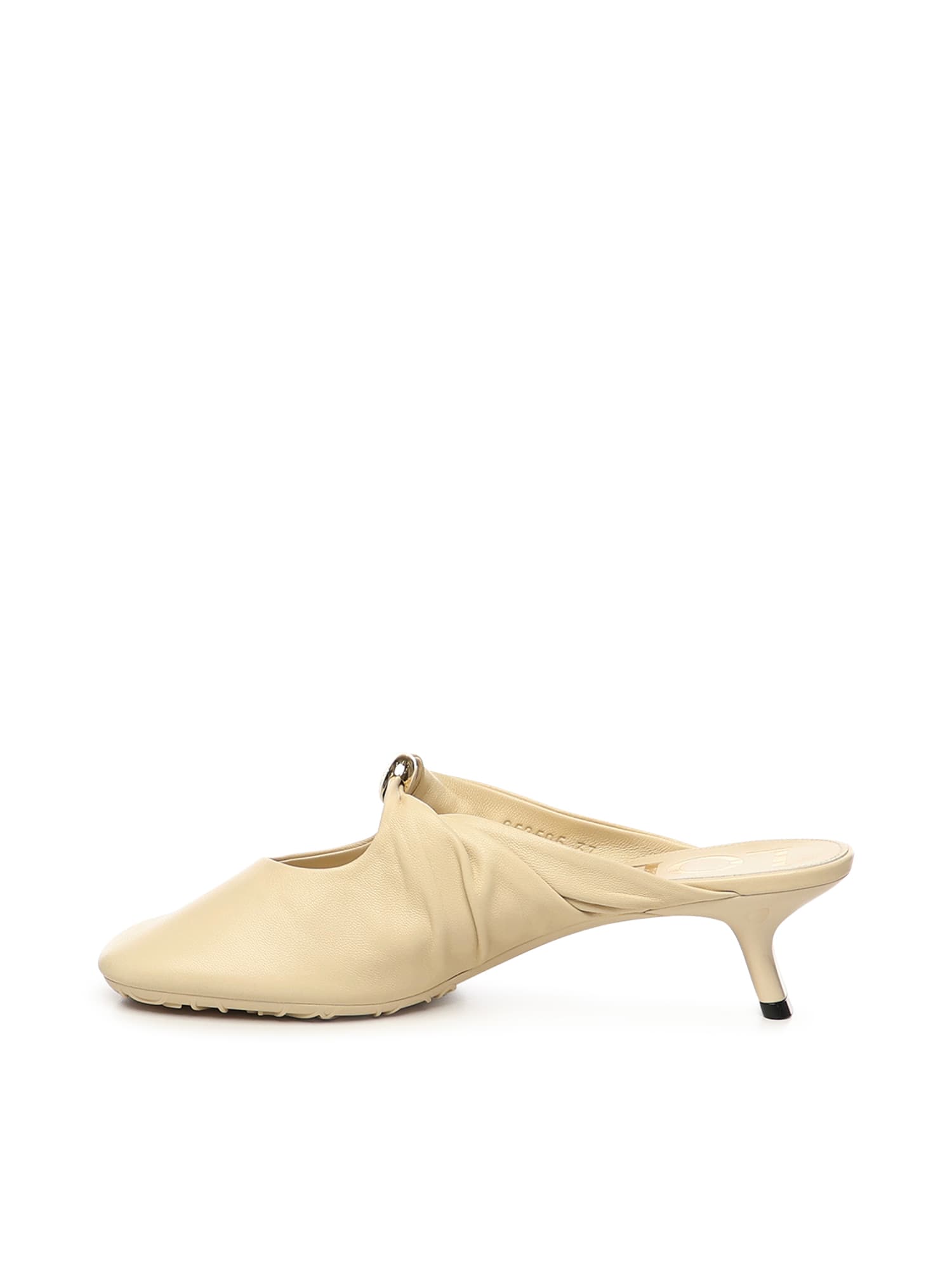 Loewe Pebble Mules In Lambskin Nappa In Neutral