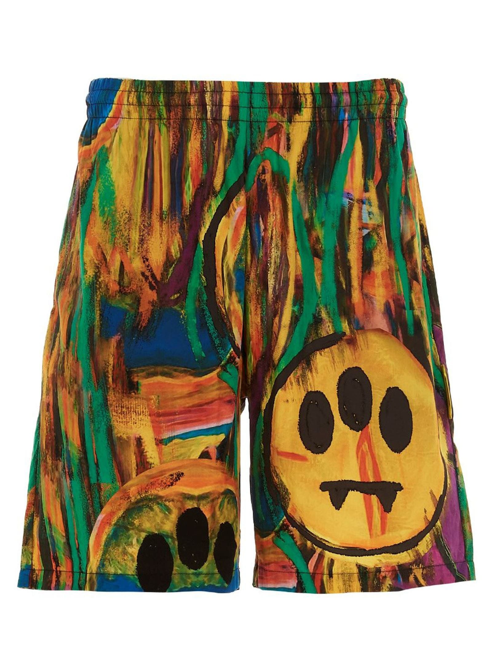 Barrow Cotton Bermuda Shorts In Fantasia