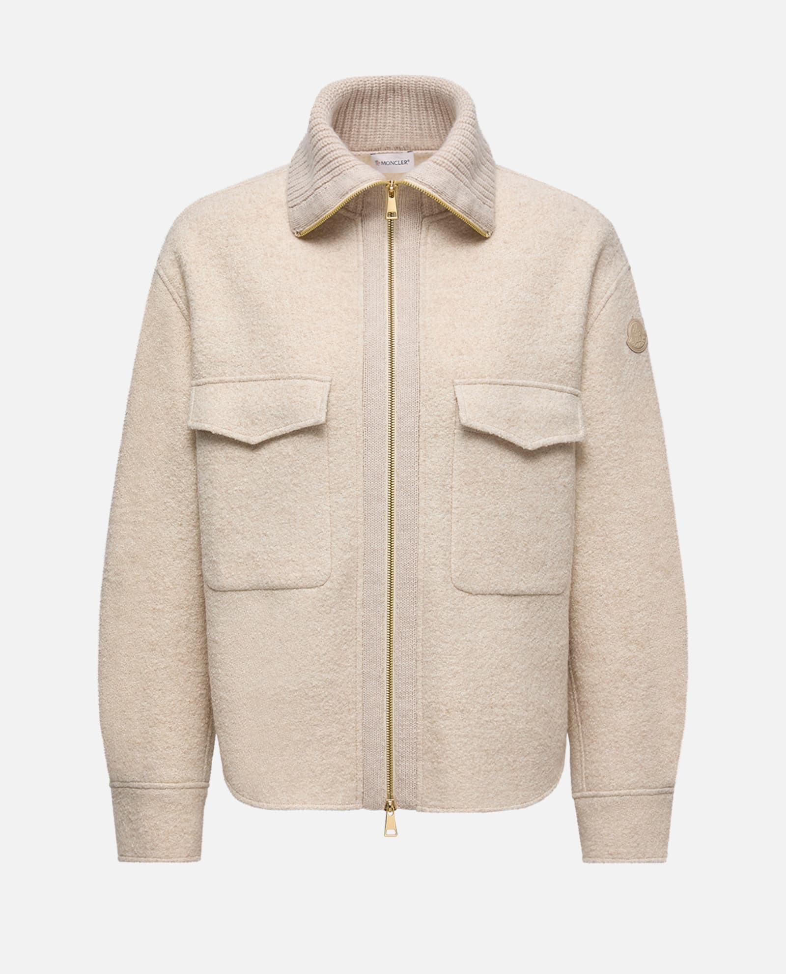 Moncler Overshirt In Neutral