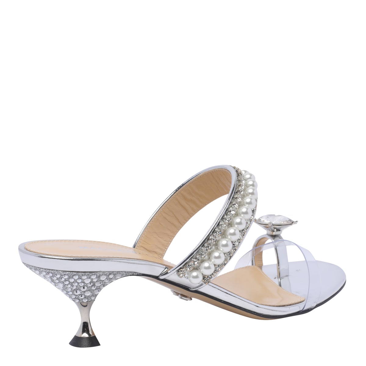 Shop Mach &amp; Mach Pump Sandals In Silver