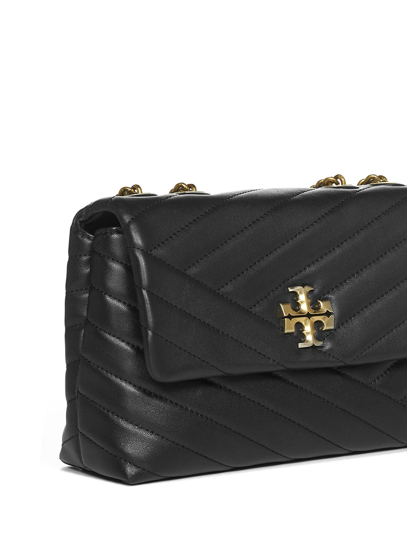 Tory Burch Small Kira Chevron Convertible Crossbody Bag In Black