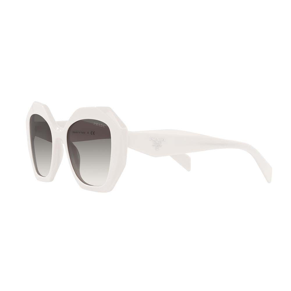 Shop Prada Sunglasses In Avorio/grigio Sfumato