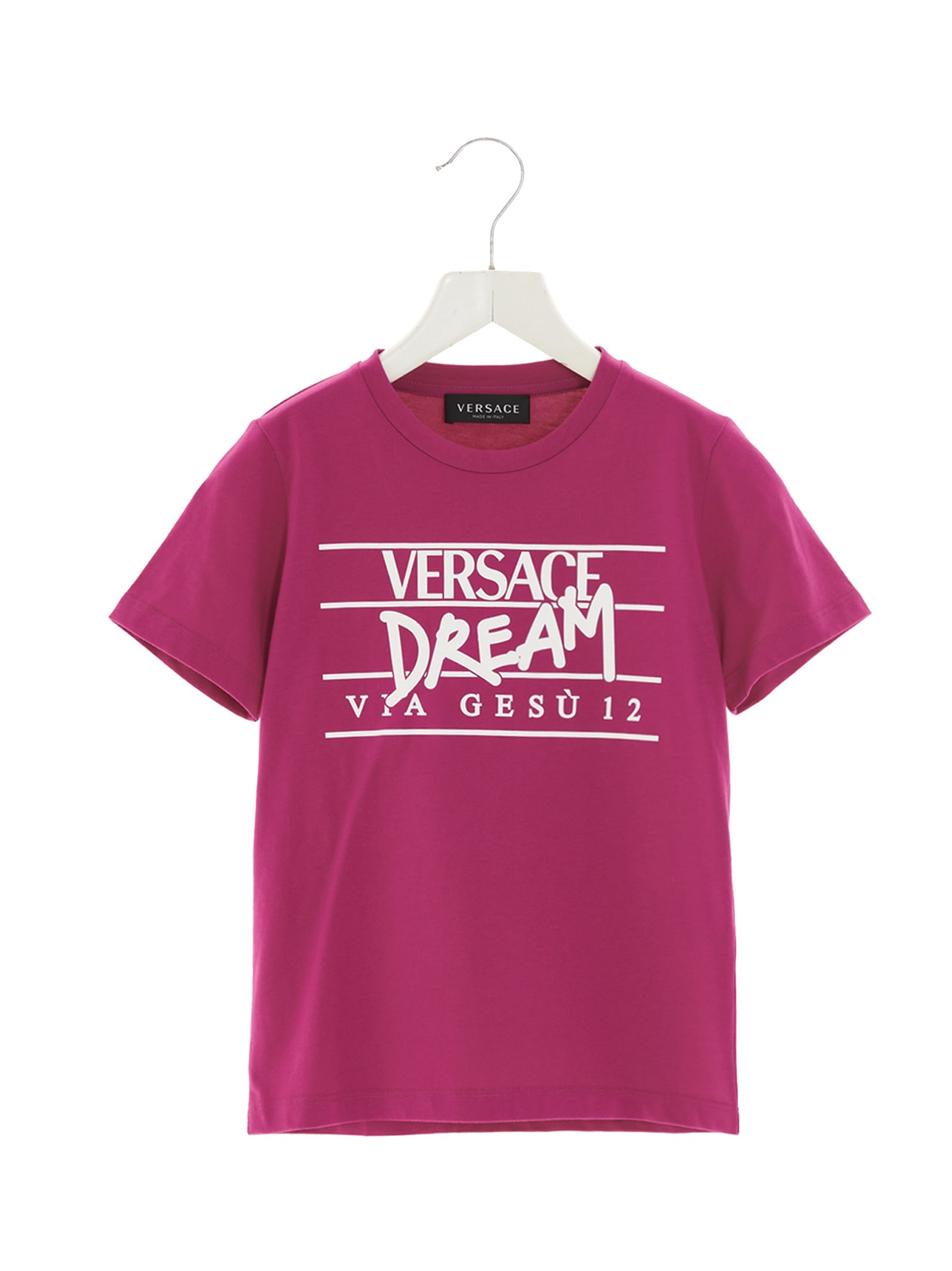 Versace Lettering Logo Print T-shirt