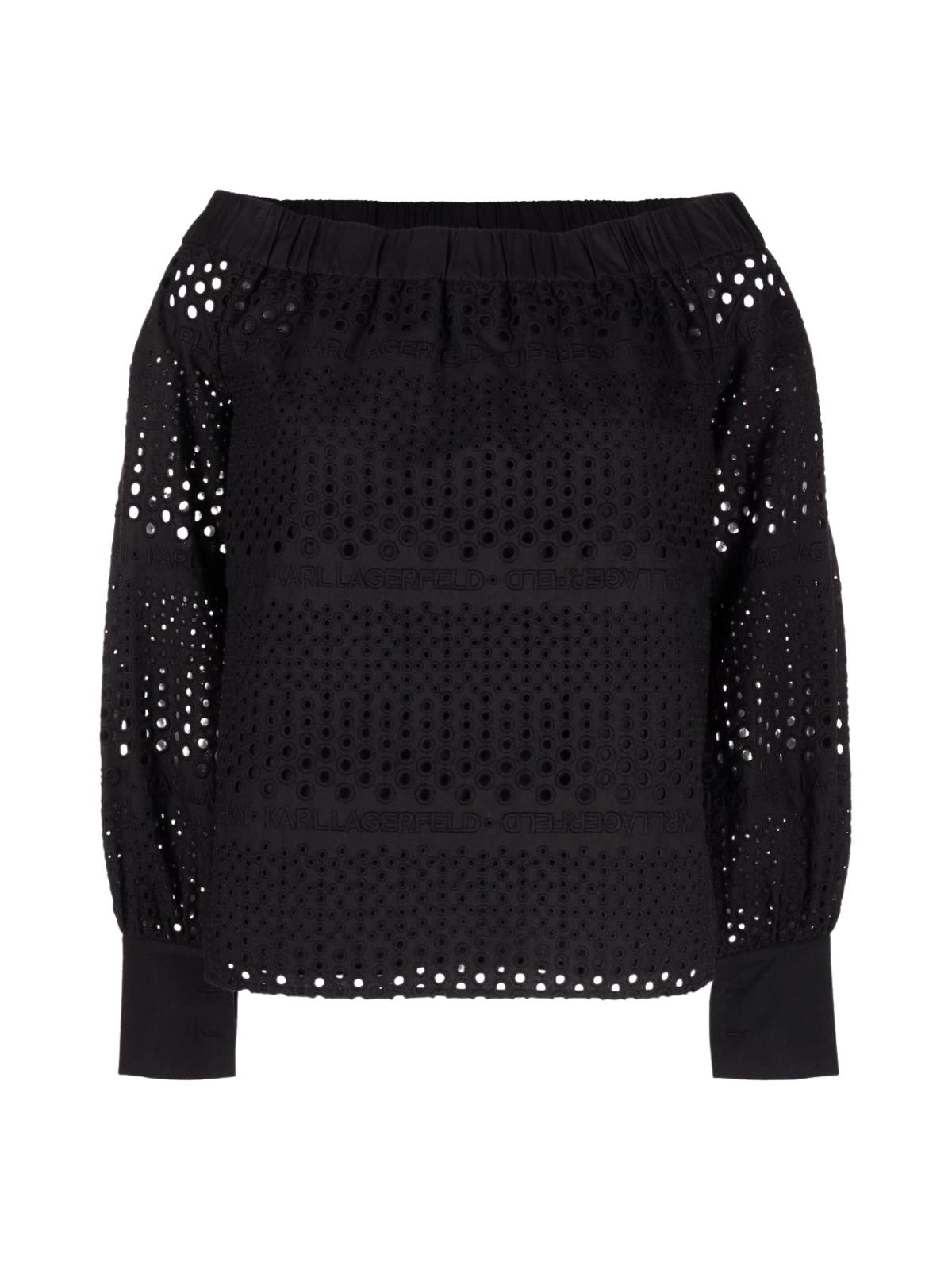 Karl Lagerfeld Broderie Anglaise Top