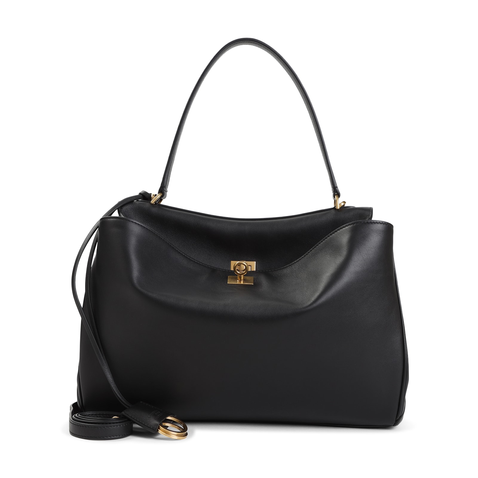 Balenciaga Rodeo Top Handle M Handbag In Black