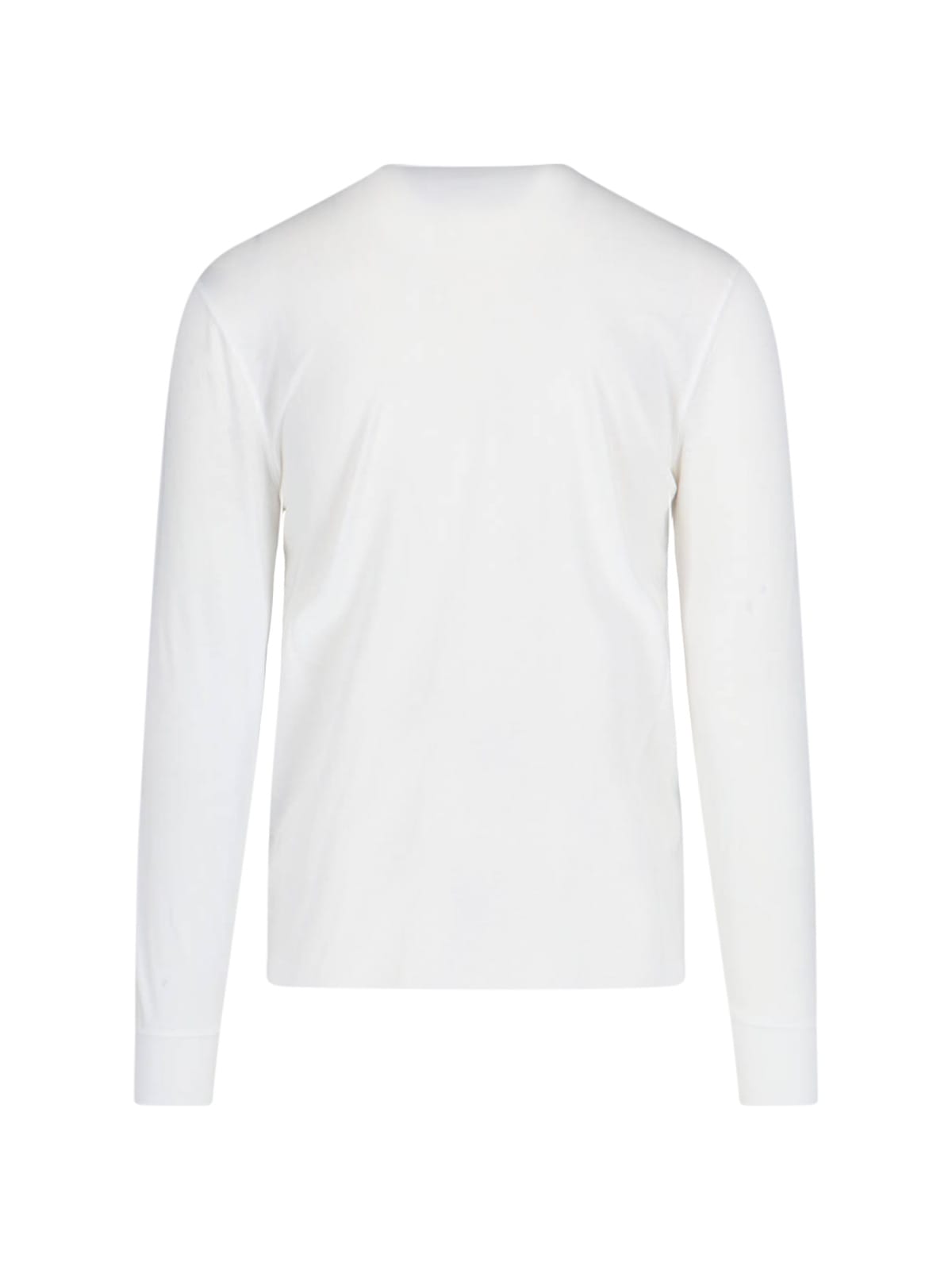 Shop Tom Ford Henley T-shirt In White