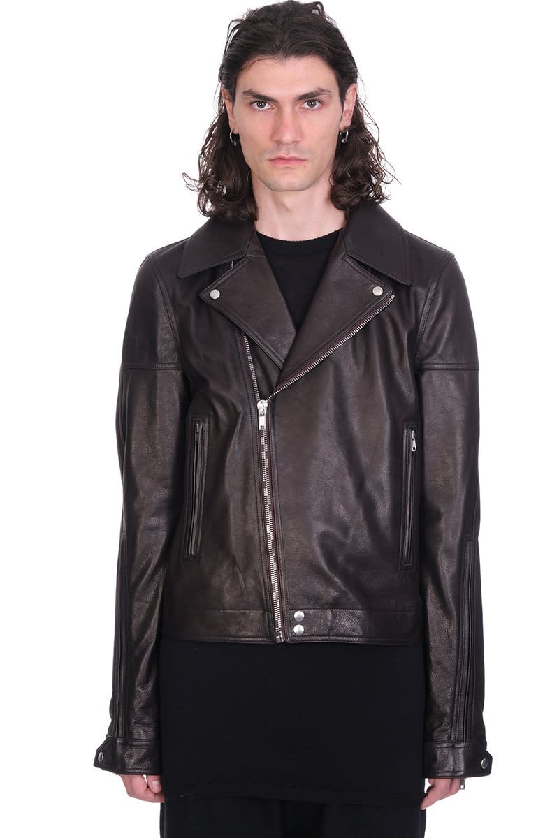 Rick Owens Dracubiker Leather Jacket In Black Leather | ModeSens