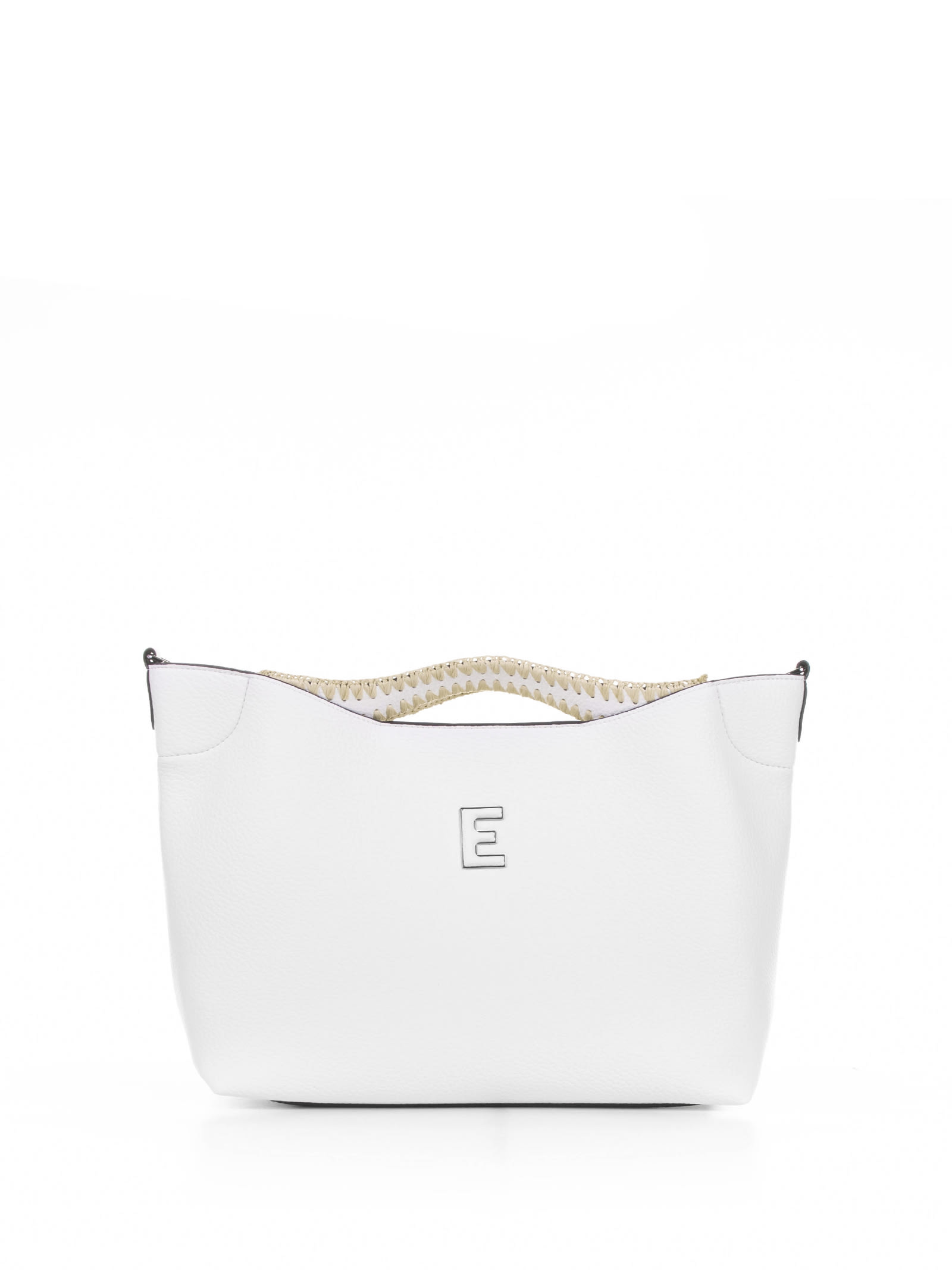 Rachele White Leather Handbag