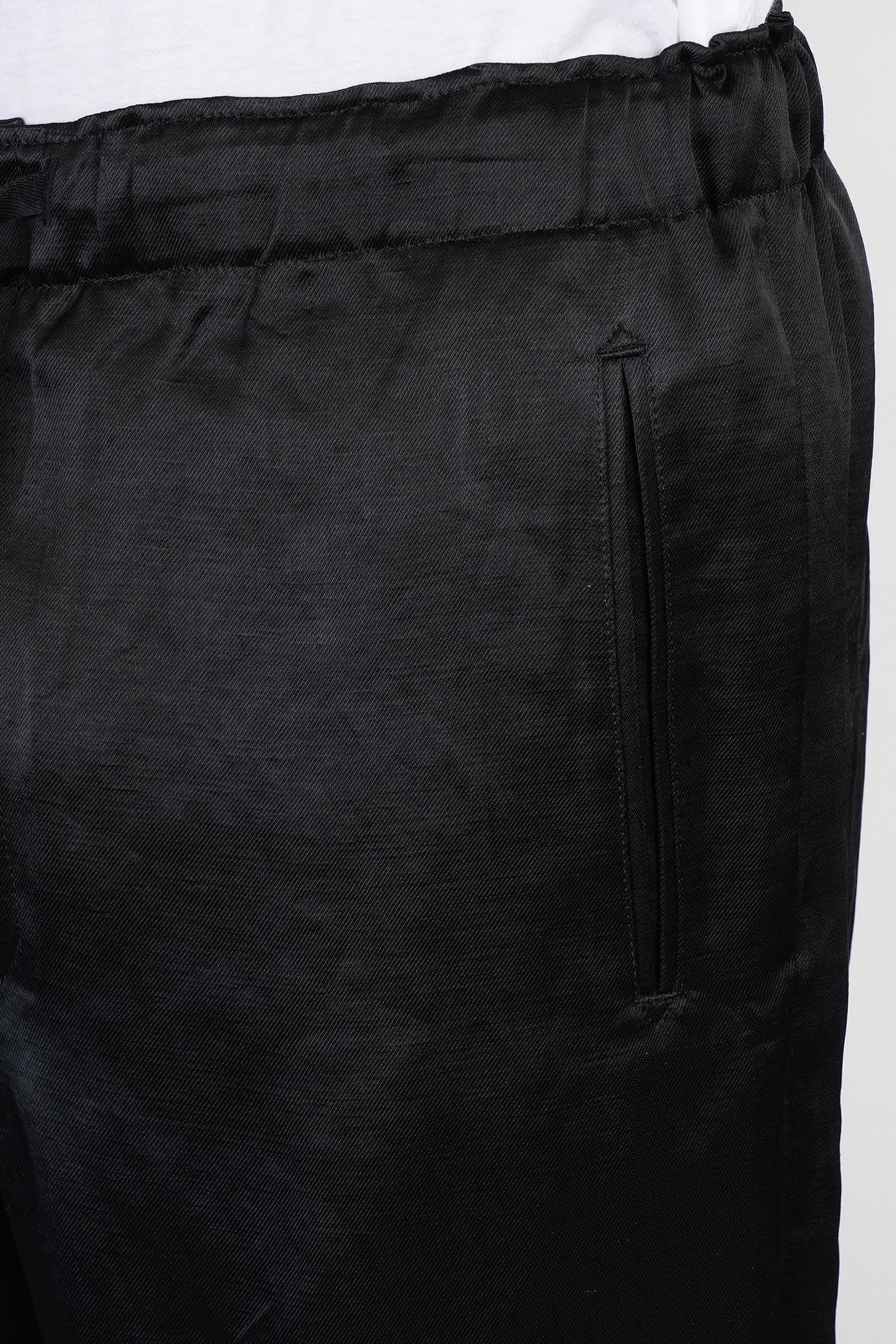 Needles Pants In Black Acetate In Black