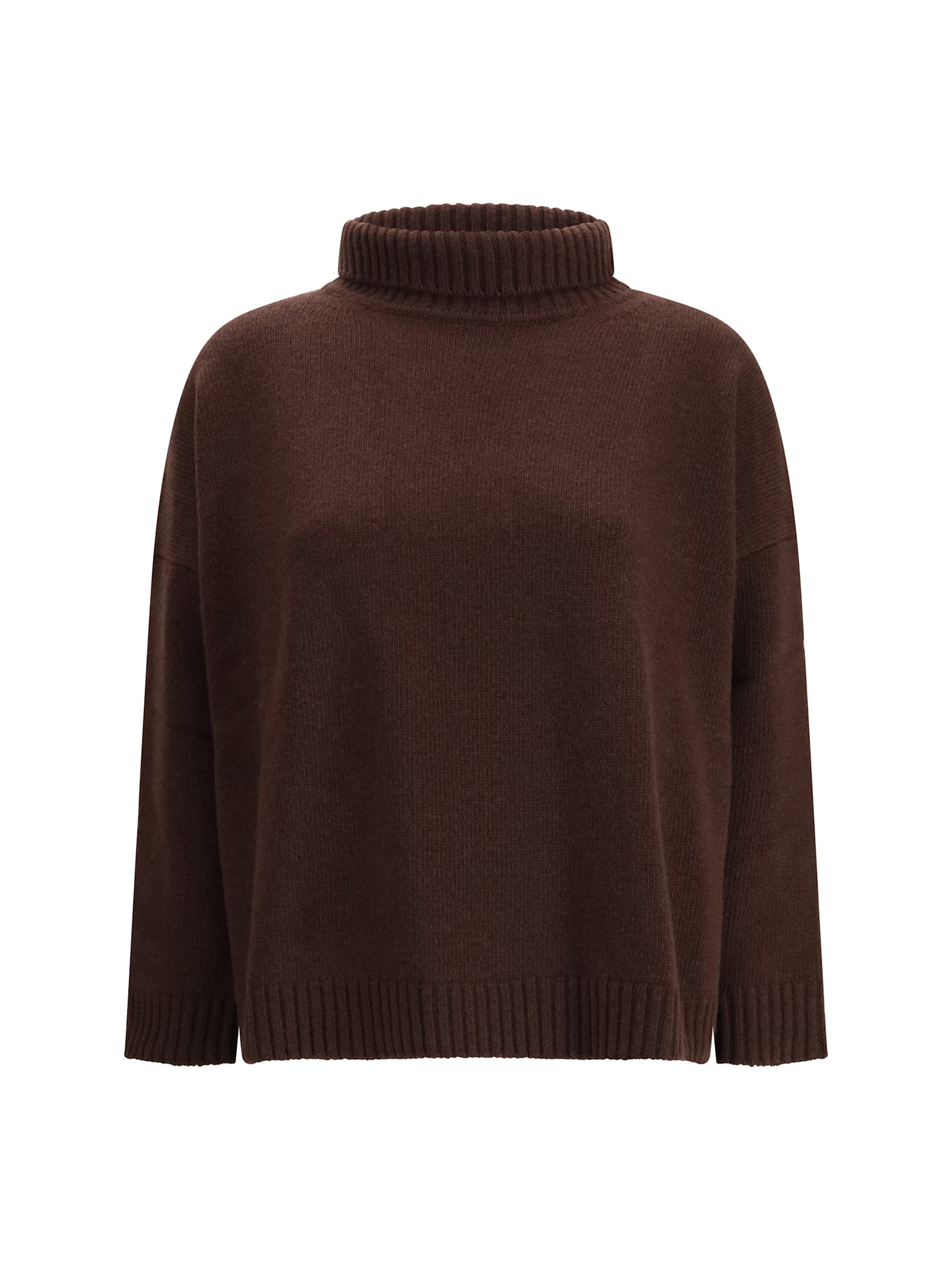 Weekend Max Mara Wool Turtleneck Sweater In Brown