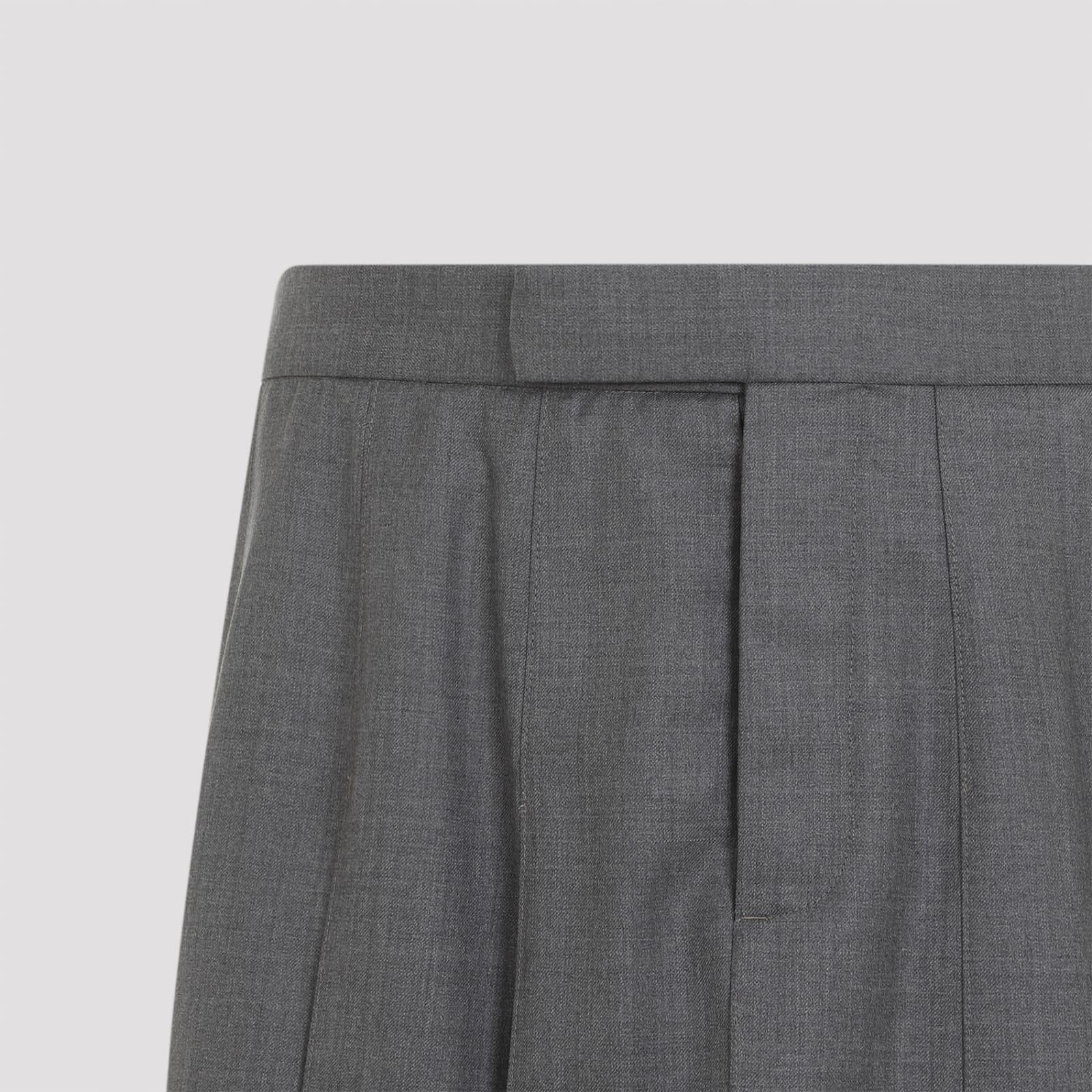 Shop Thom Browne Classic Rise Backstrap Skirt In Med Grey