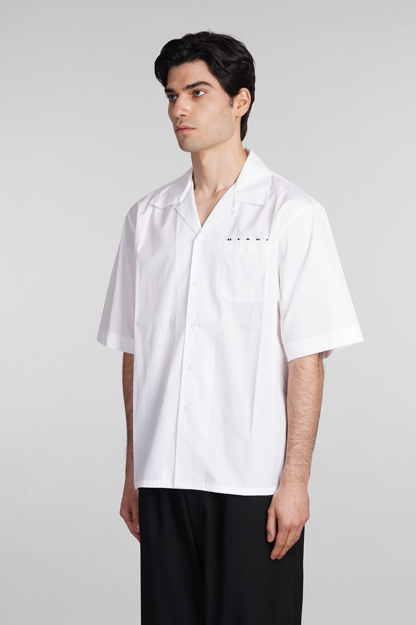 Shop Marni Shirt In White Cotton