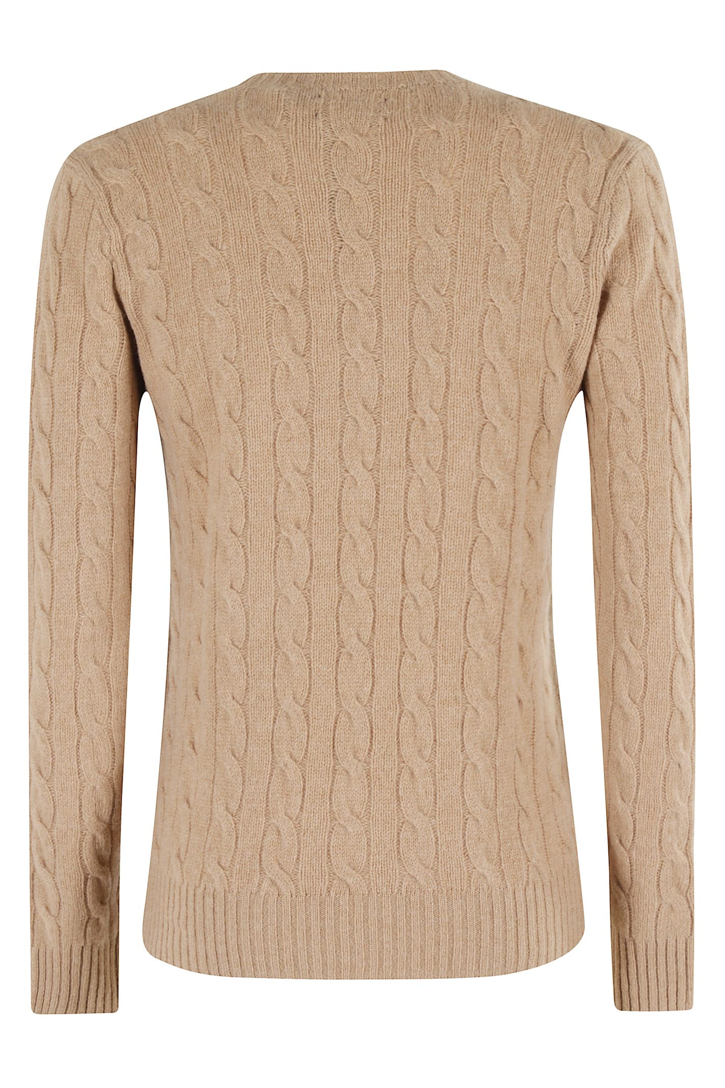 Polo Ralph Lauren Circle Neck Wool Cashmere Blend Julianna Pullover In Brown
