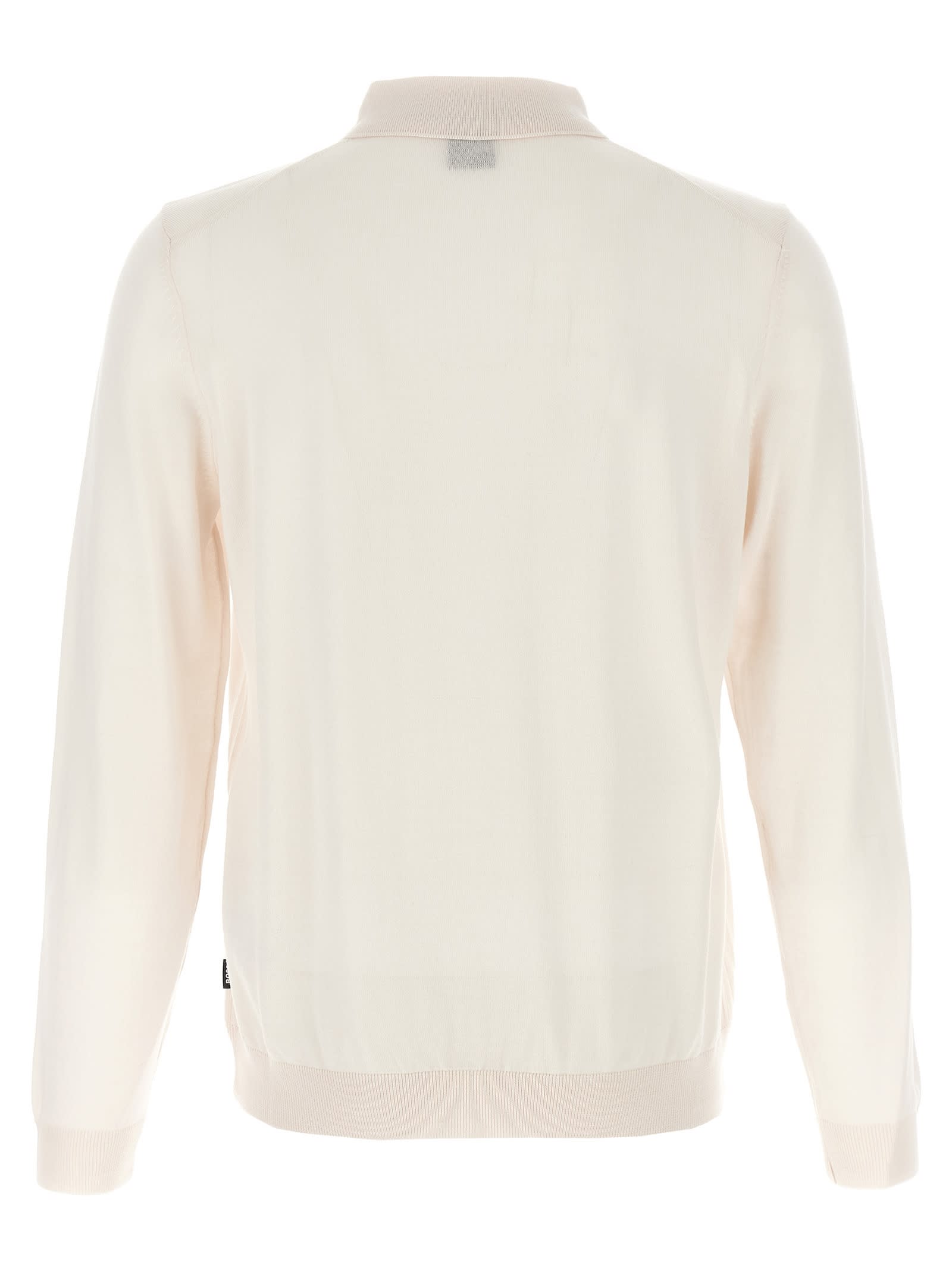 Hugo Boss White Lancione Polo Shirt In White
