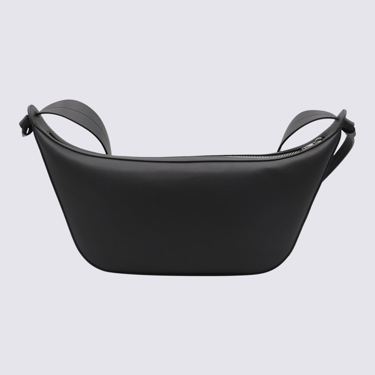 Jil Sander Knot Black Leather Crossbody Bag In Black