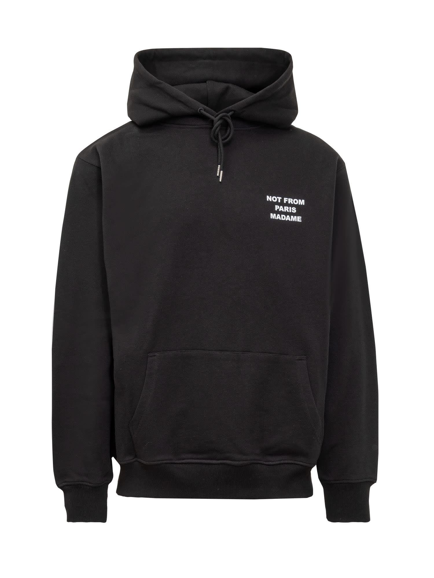 Shop Drôle De Monsieur Le Slogan Hoodie In Black