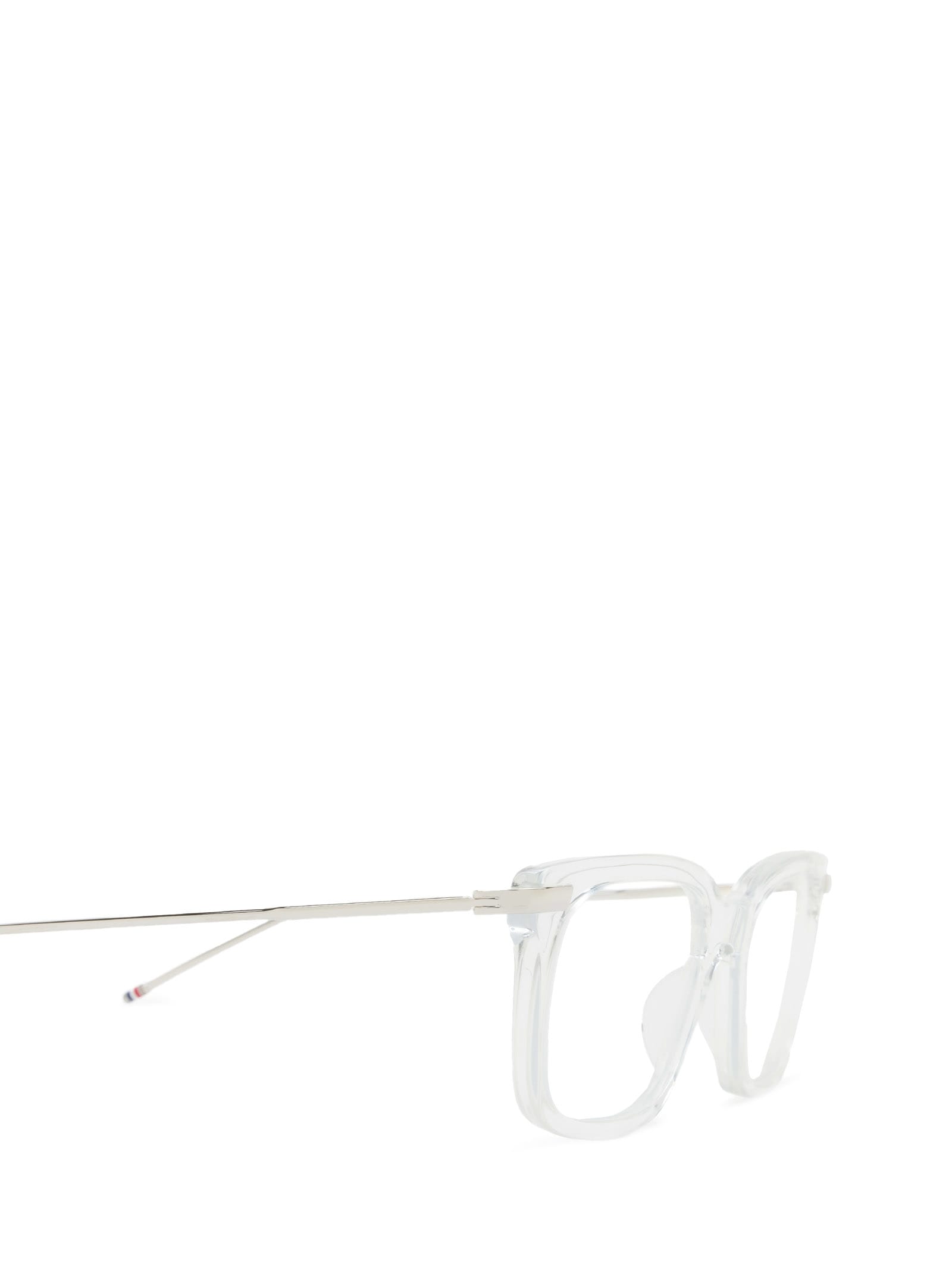 Thom Browne Ueo701a Clear / Transparent Glasses In White