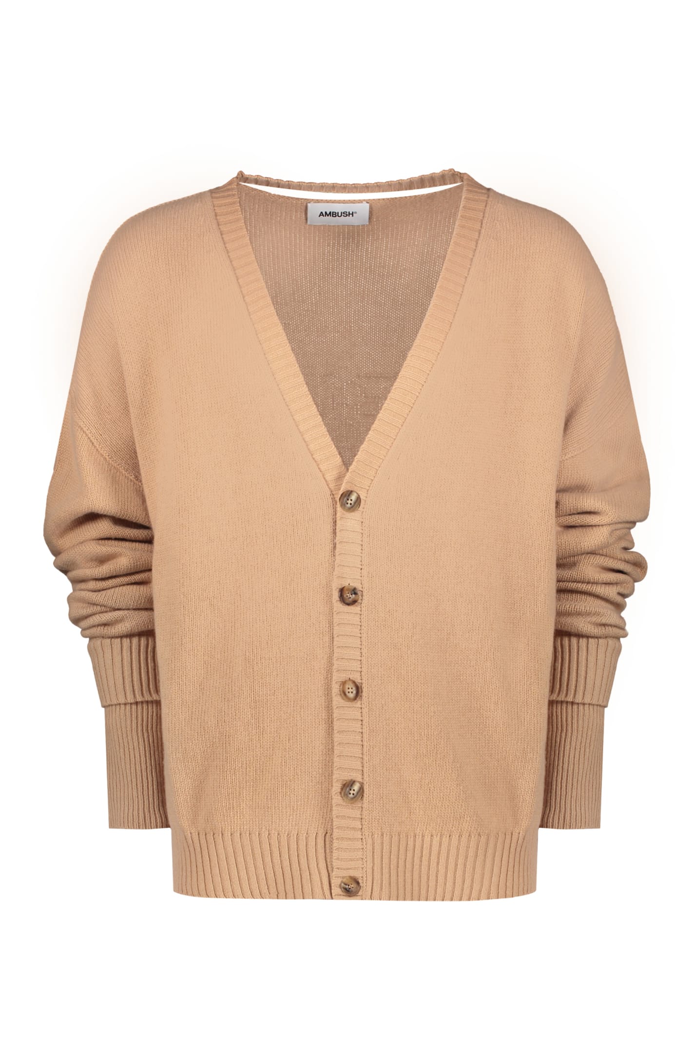 Shop Ambush Oversize Cardigan In Beige