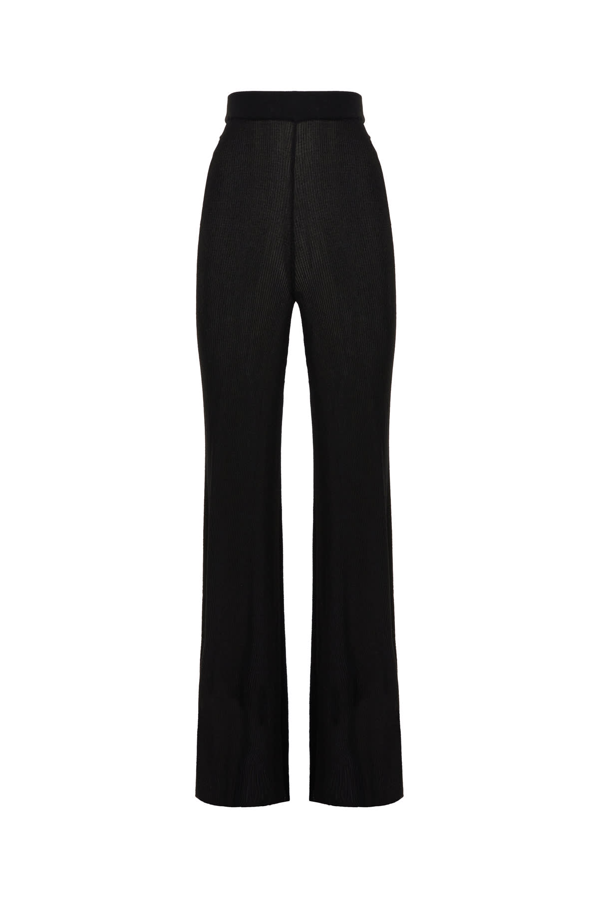 Black Viscose Blend Pants