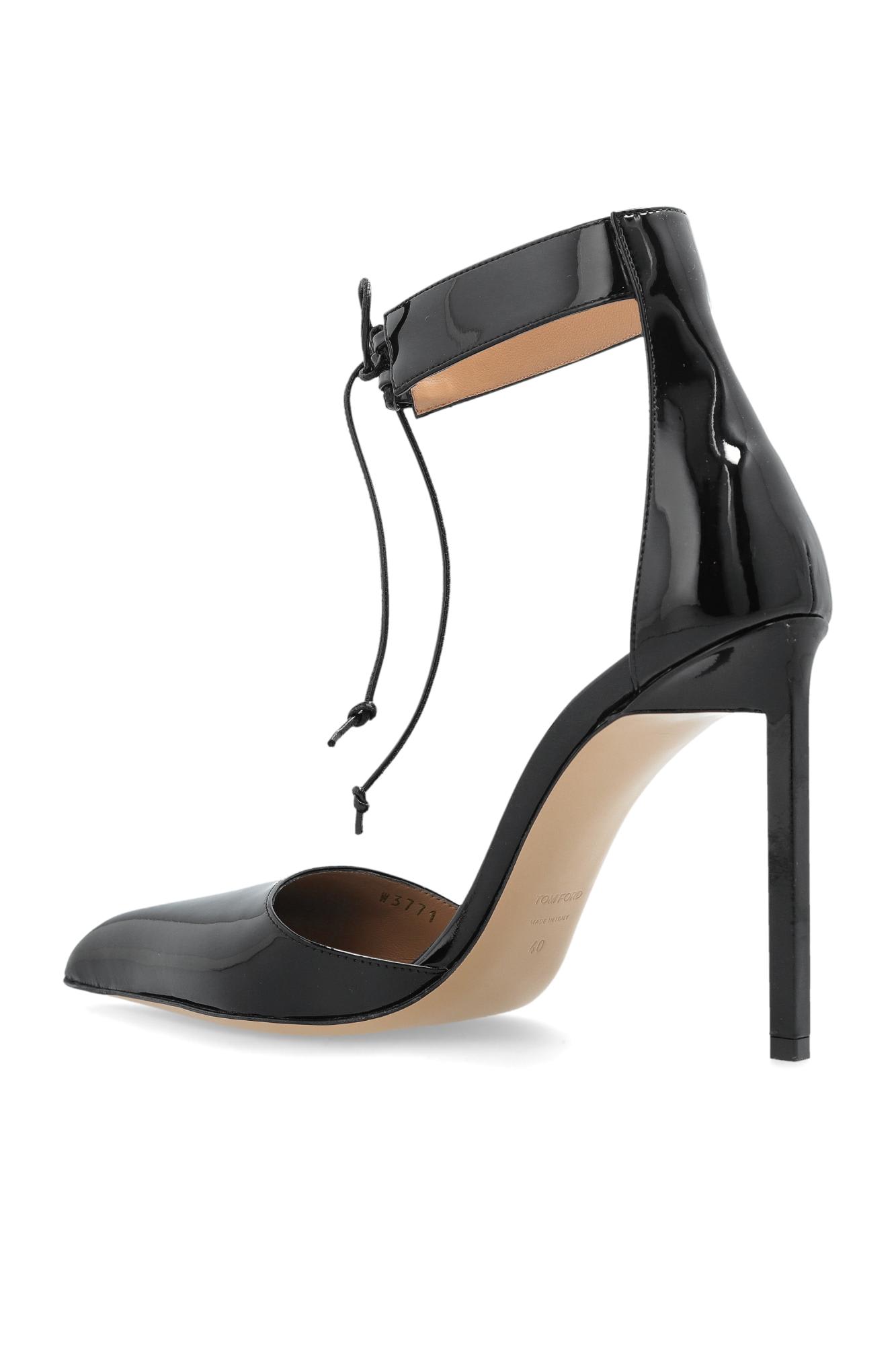 Tom Ford Leather High-heeled Shoes In Animal Print