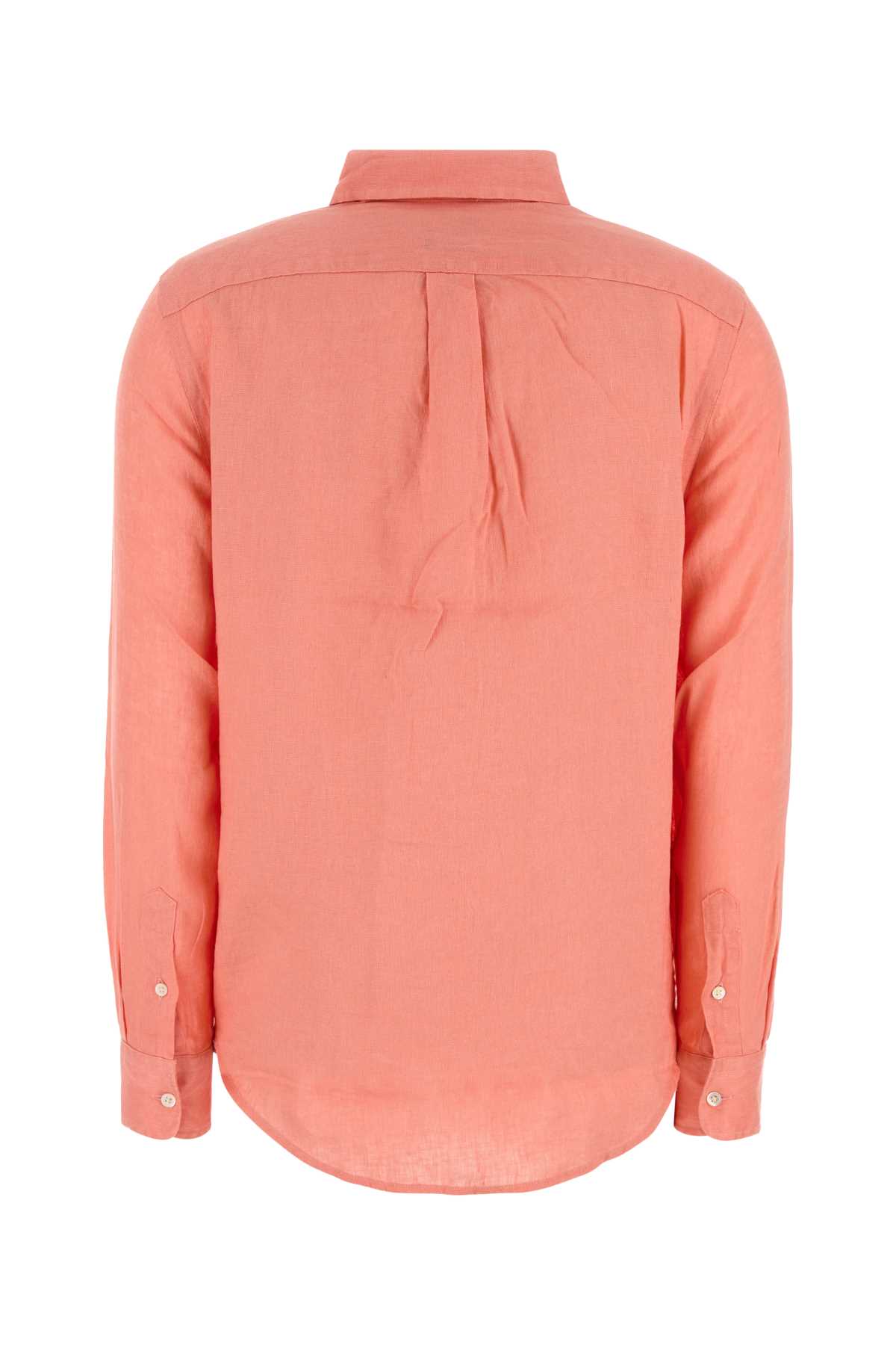 Polo Ralph Lauren Salmon Linen Shirt In Pink