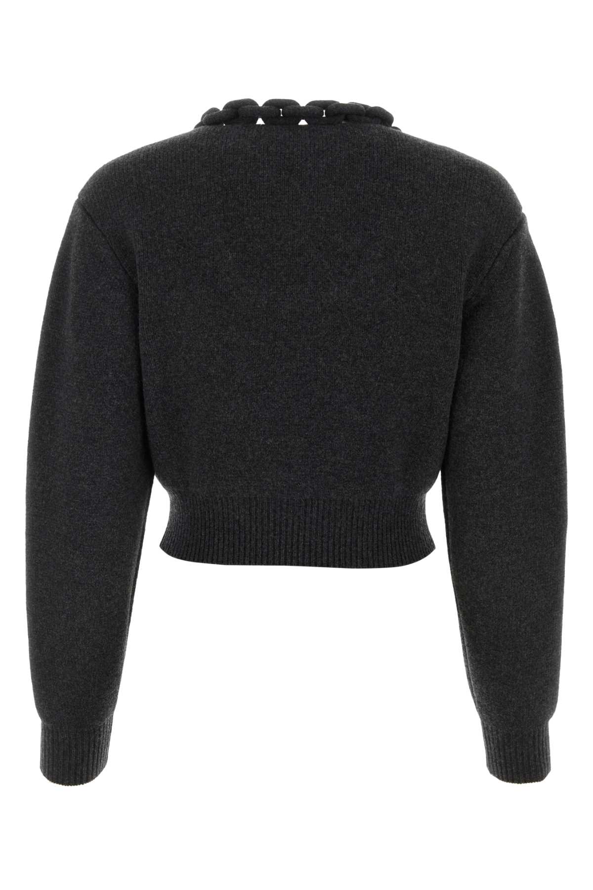 Alexander Wang Graphite Wool Blend Sweater In Charcoalmelange