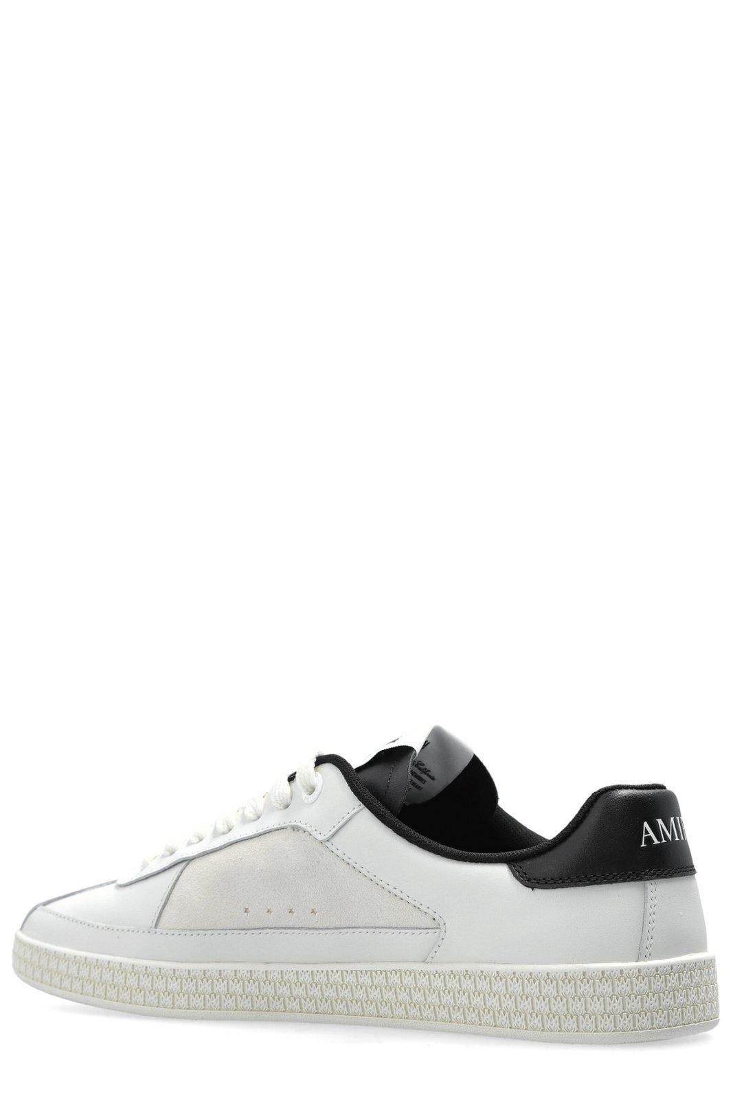 Amiri Pacific Low Top Sneaker With Star Patches In Black