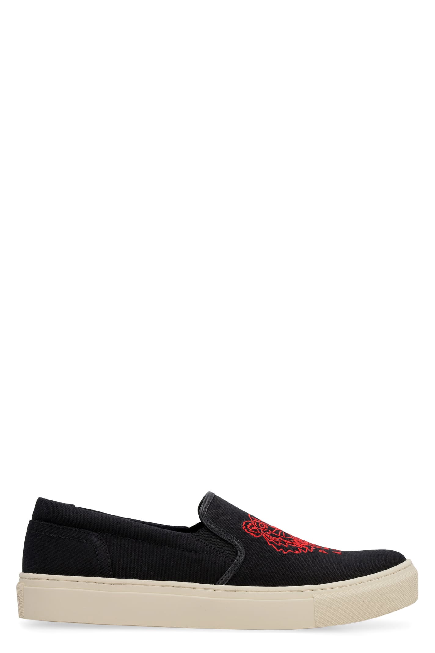 Buy Kenzo Canvas Slip-on Sneakers online, shop Kenzo shoes with free shipping