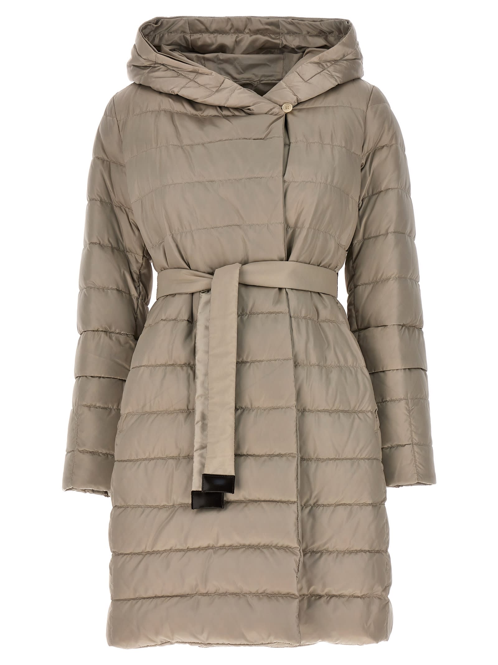 Max Mara The Cube Novef Reversible Down Jacket In Neutral