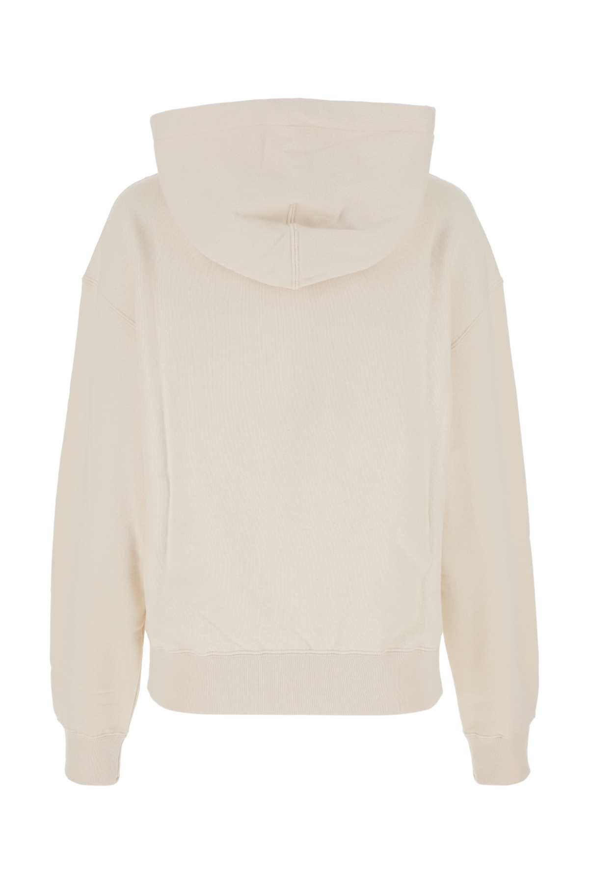 Jil Sander Cream Cotton Oversize Sweatshirt In 279