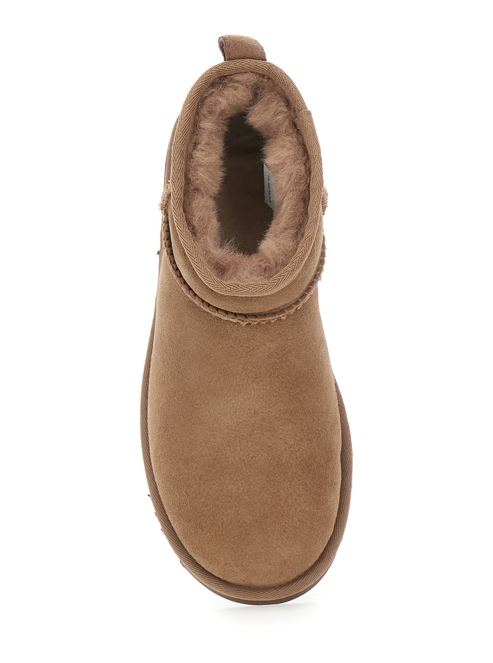 Ugg Classic Ultra Mini Suede Ankle Boots In Brown