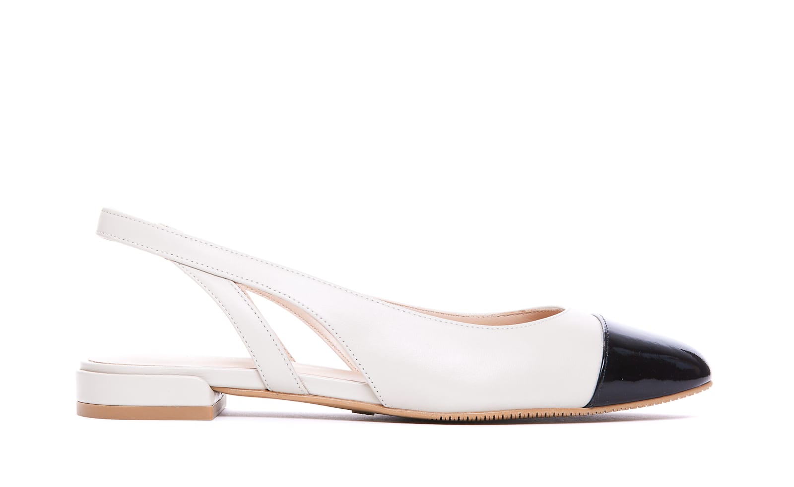 Shop Stuart Weitzman Sleek Slingback In White